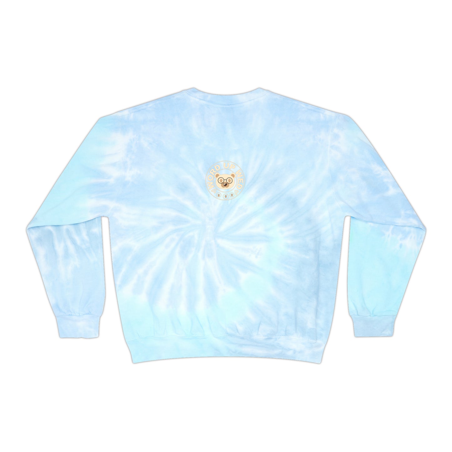 Unisex Tie-Dye "Wordy Bear" Sweatshirt