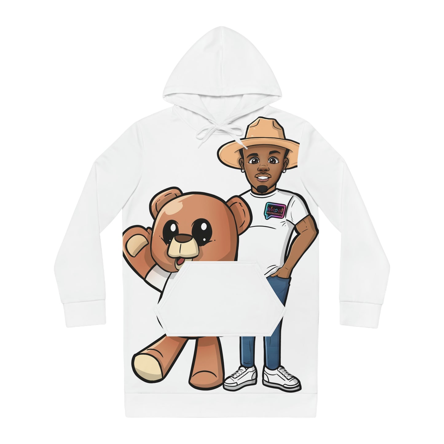 Women's "Henry and Wordy Bear" Hoodie Dress