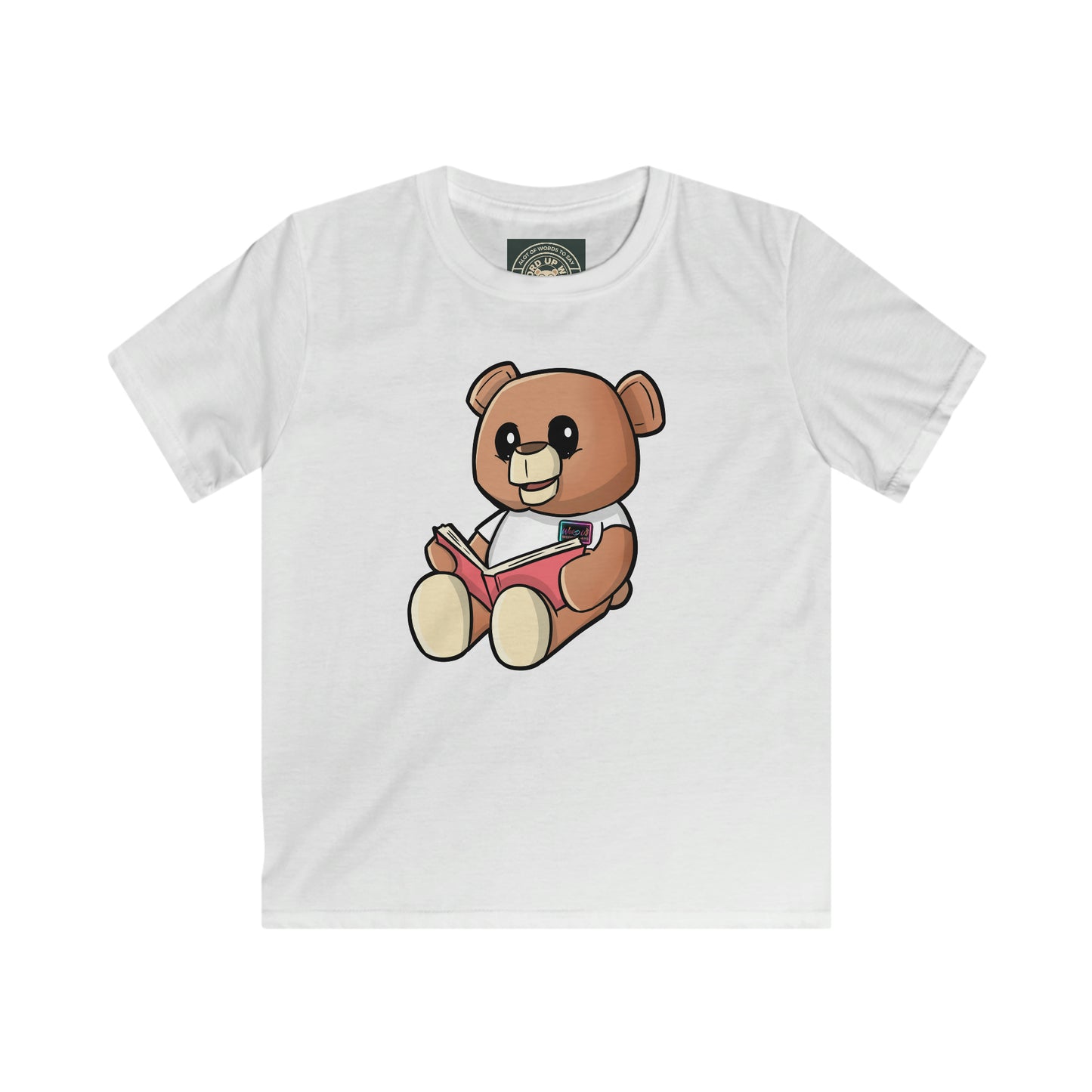 Kids "Reading Wordy Bear" Softstyle Tee