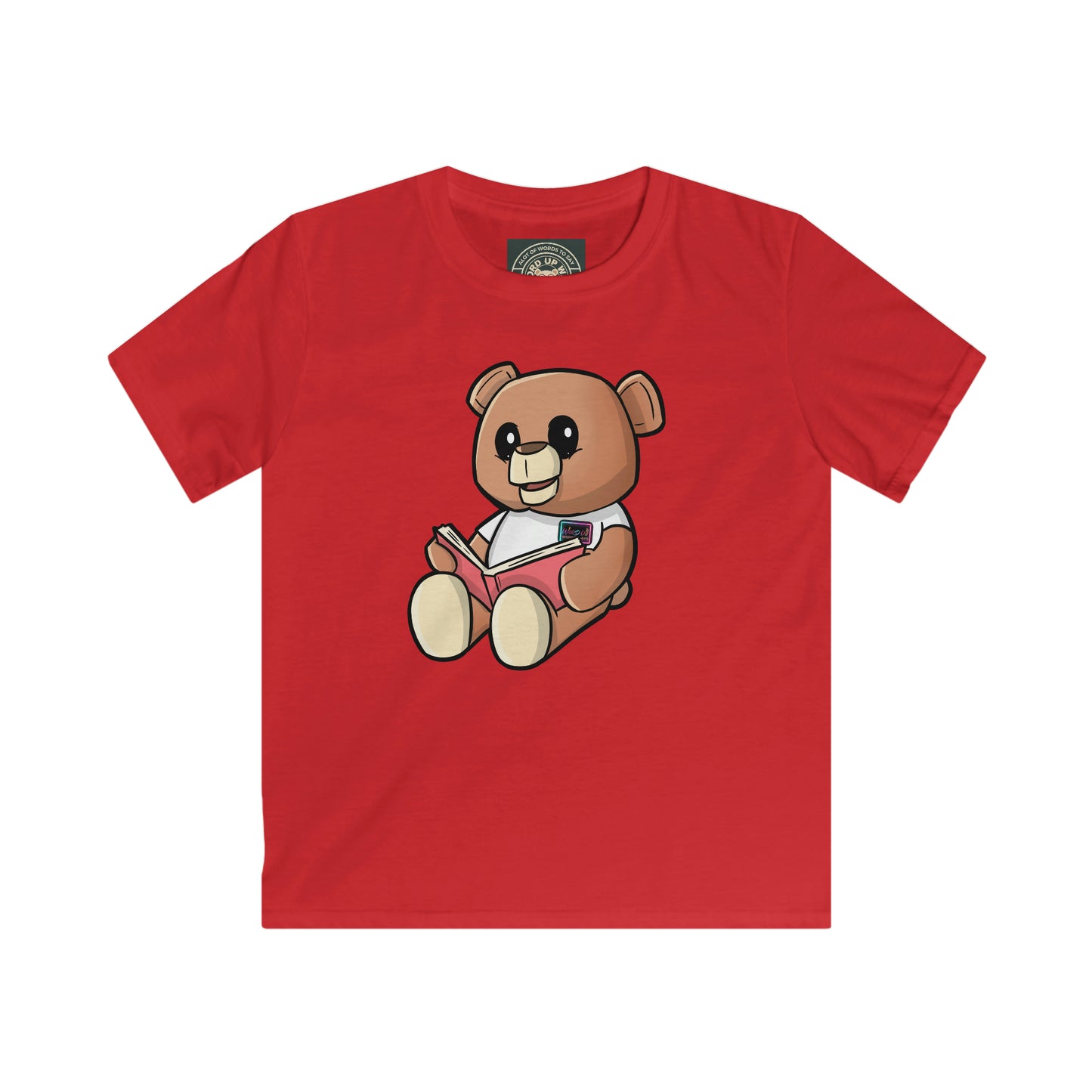 Kids "Reading Wordy Bear" Softstyle Tee