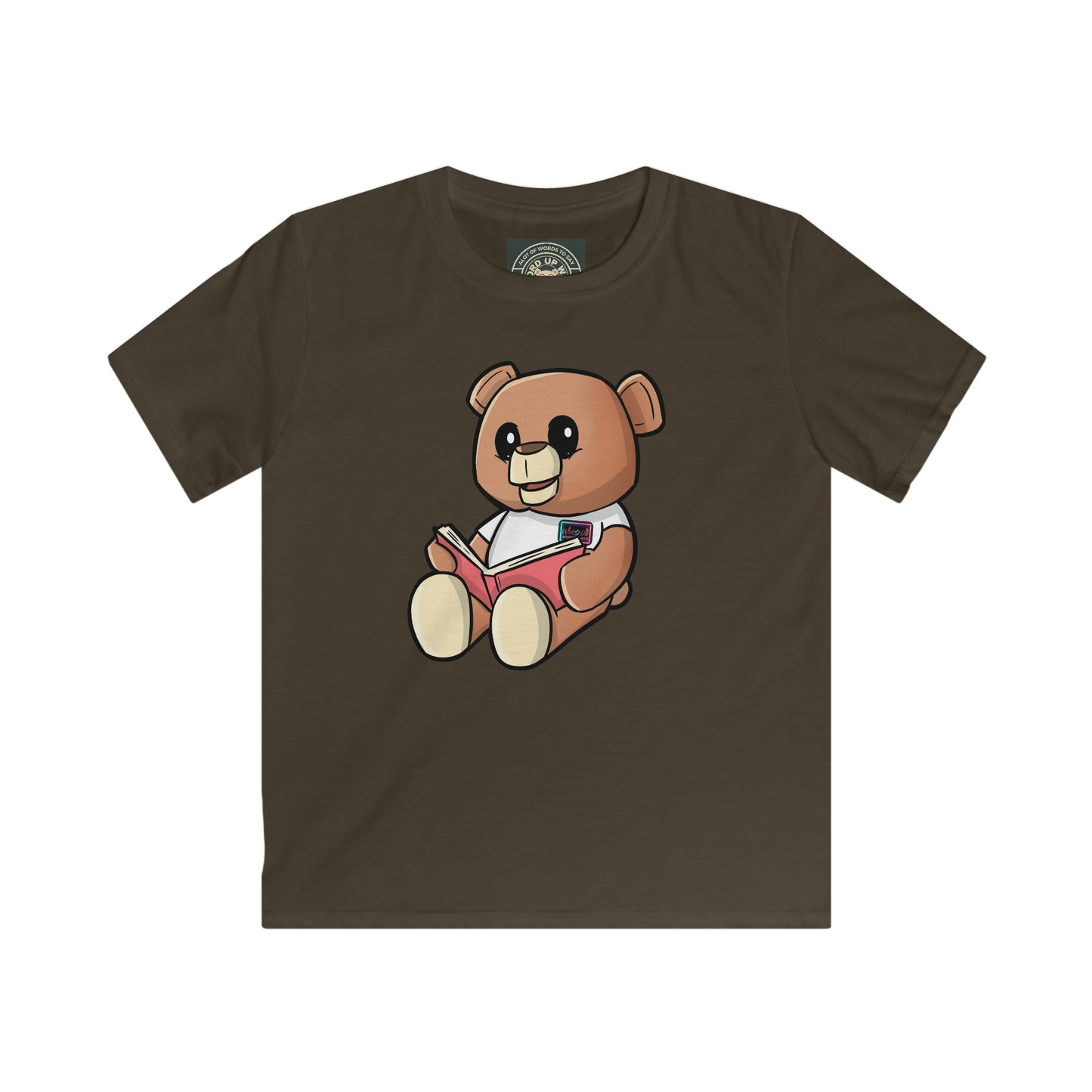 Kids "Reading Wordy Bear" Softstyle Tee