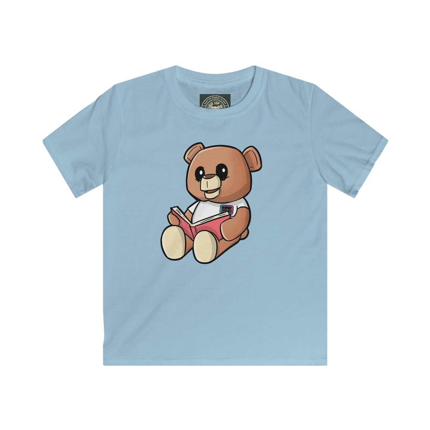 Kids "Reading Wordy Bear" Softstyle Tee