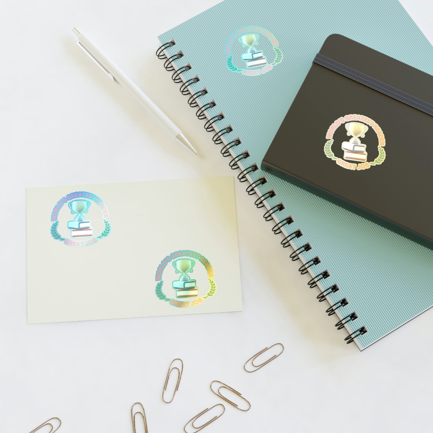 "World's Greatest Reader" Sticker Sheets