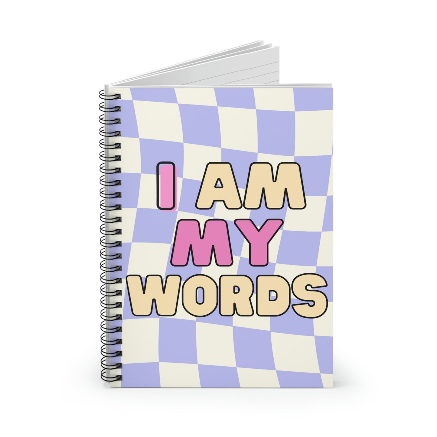 "I AM MY WORDS" Spiral Notebook - Ruled Line