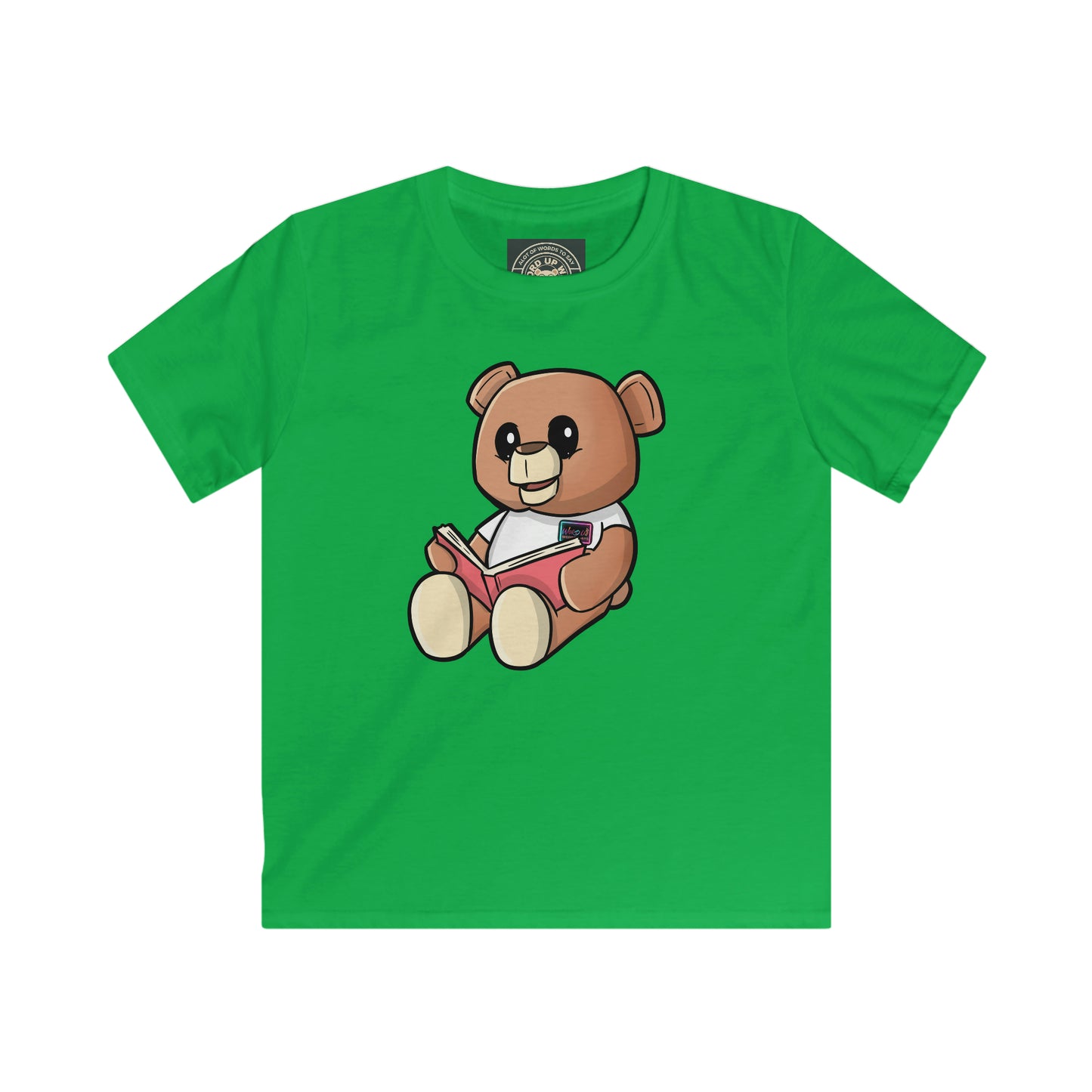 Kids "Reading Wordy Bear" Softstyle Tee
