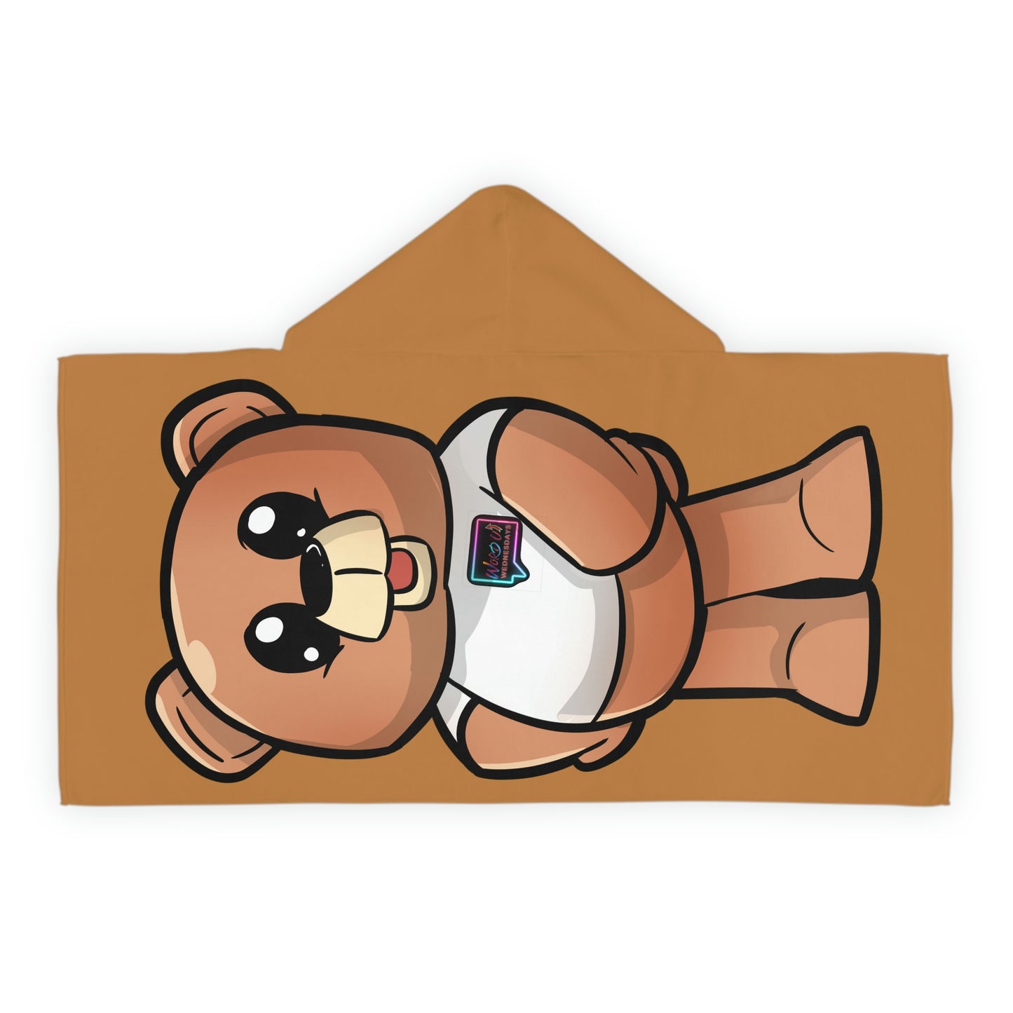 Youth Hooded "Wordy Bear" Towel