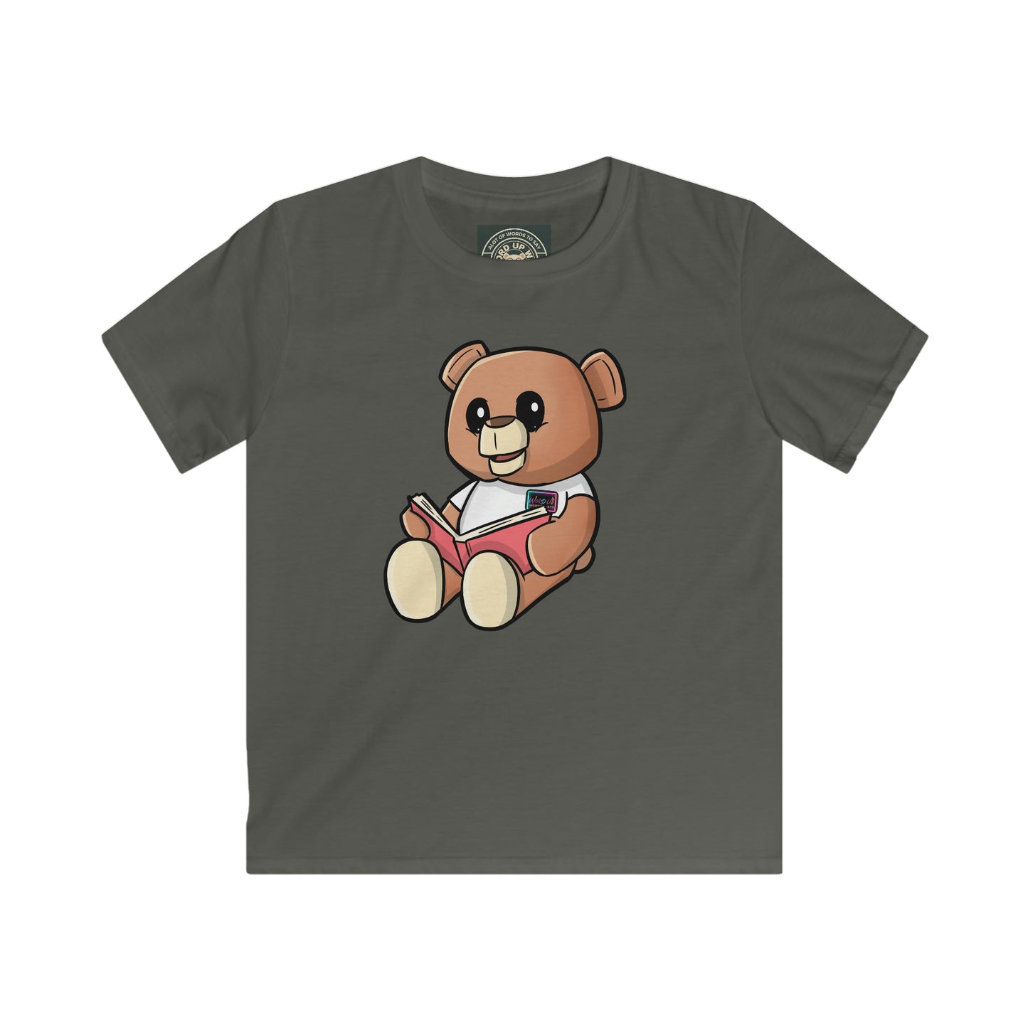 Kids "Reading Wordy Bear" Softstyle Tee