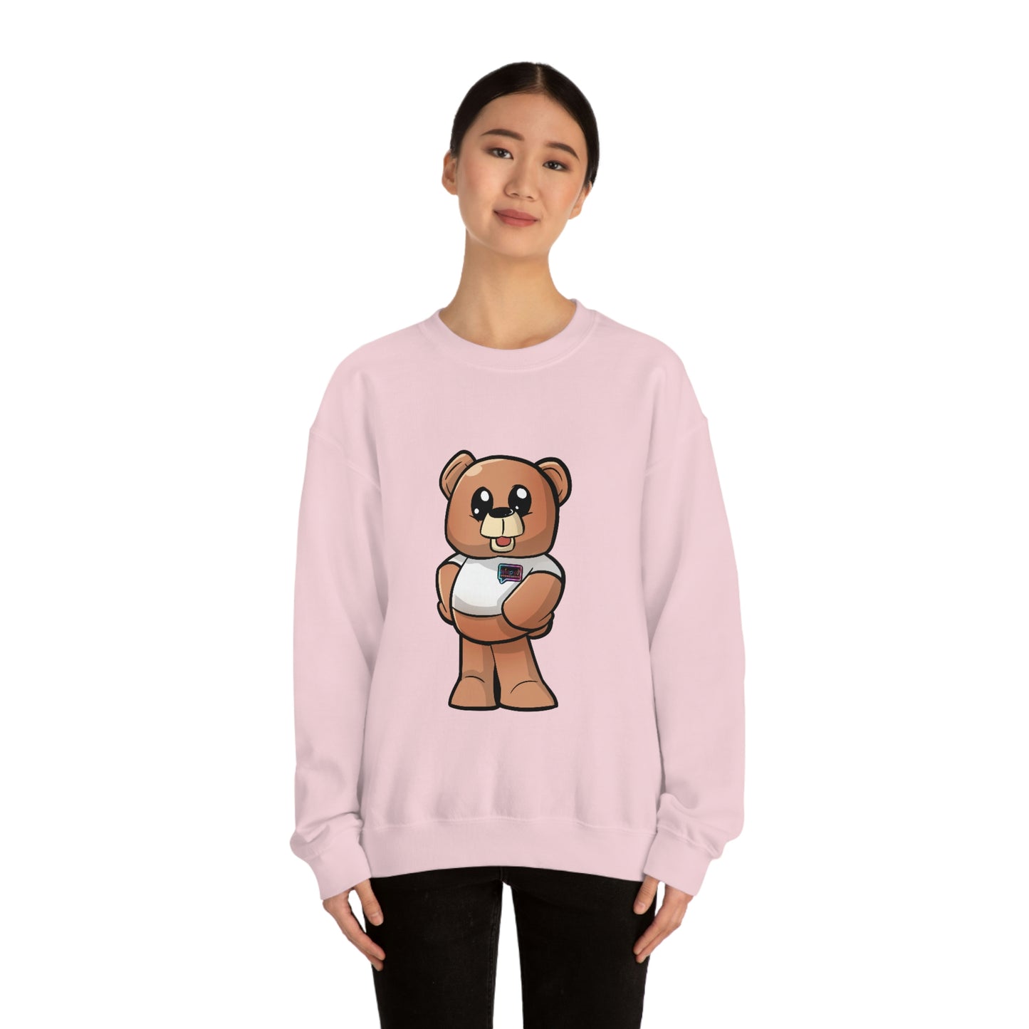 Women's "Wordy Bear" Heavy Blend™ Crewneck Sweatshirt