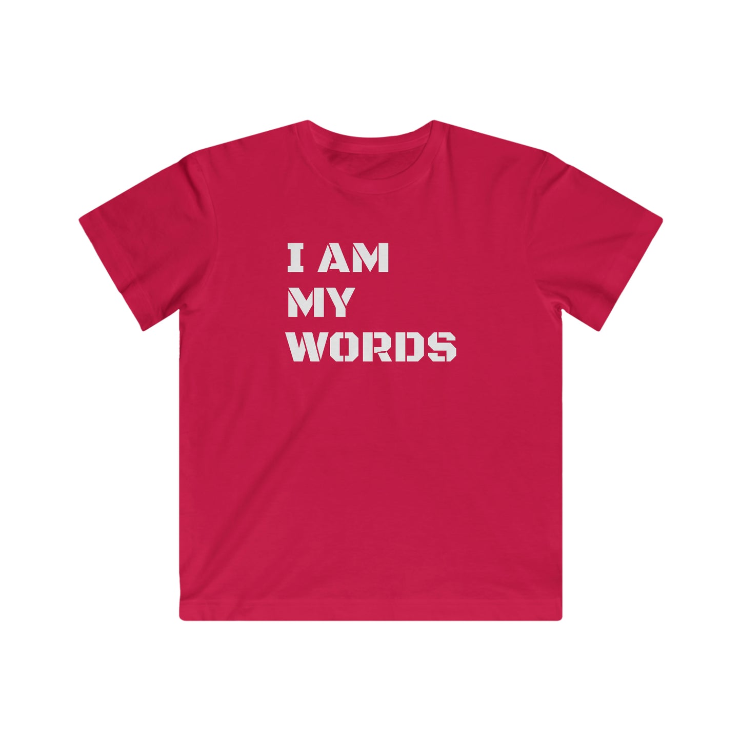 Kids "I AM MY WORDS" Jersey Tee