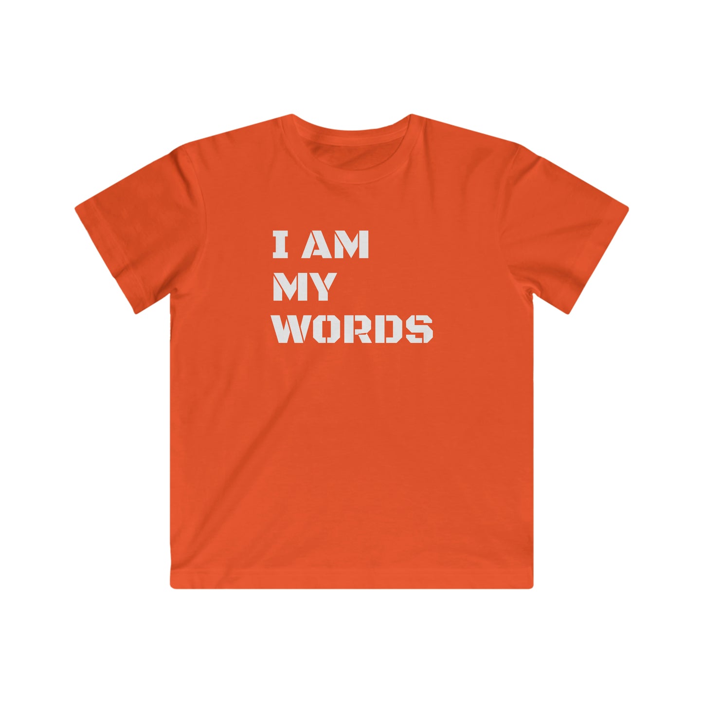 Kids "I AM MY WORDS" Jersey Tee