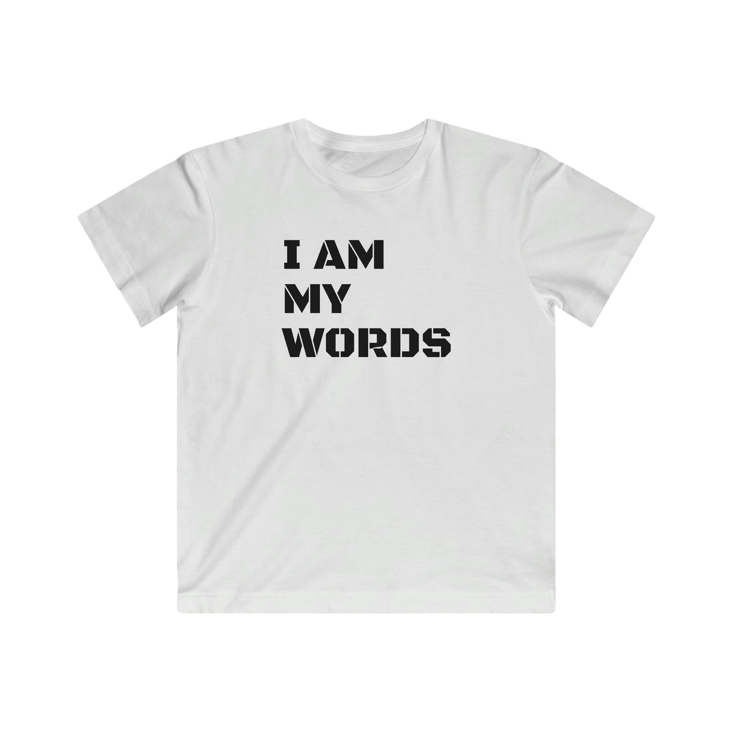 Kids "I AM MY WORDS" Jersey Tee