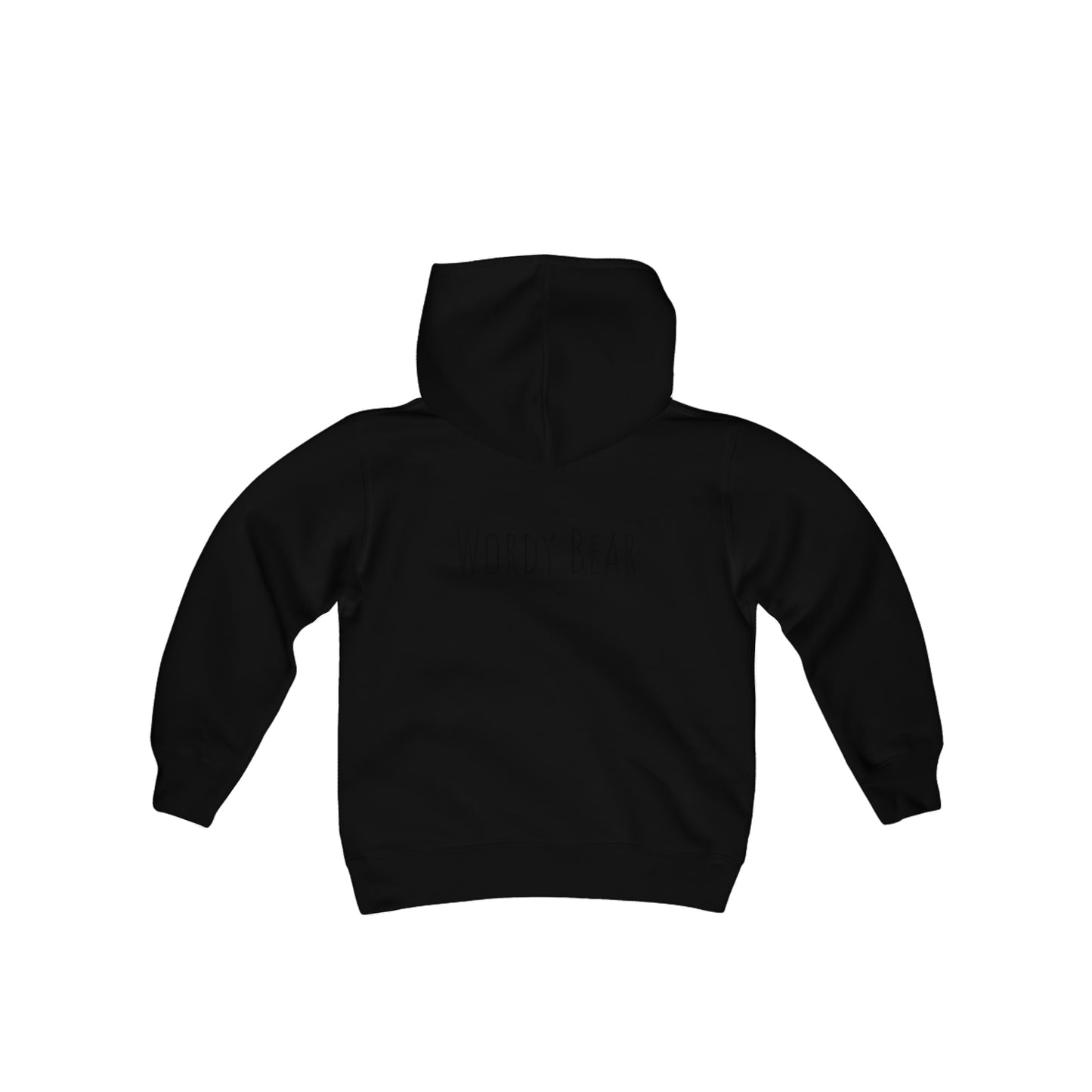 Youth "Wordy Bear" Heavy Blend Hooded Sweatshirt
