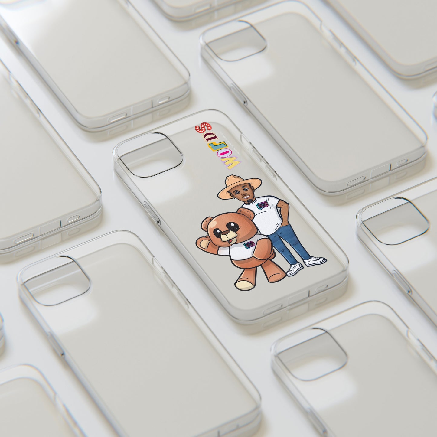 Henry and Wordy Bear Soft Phone Case