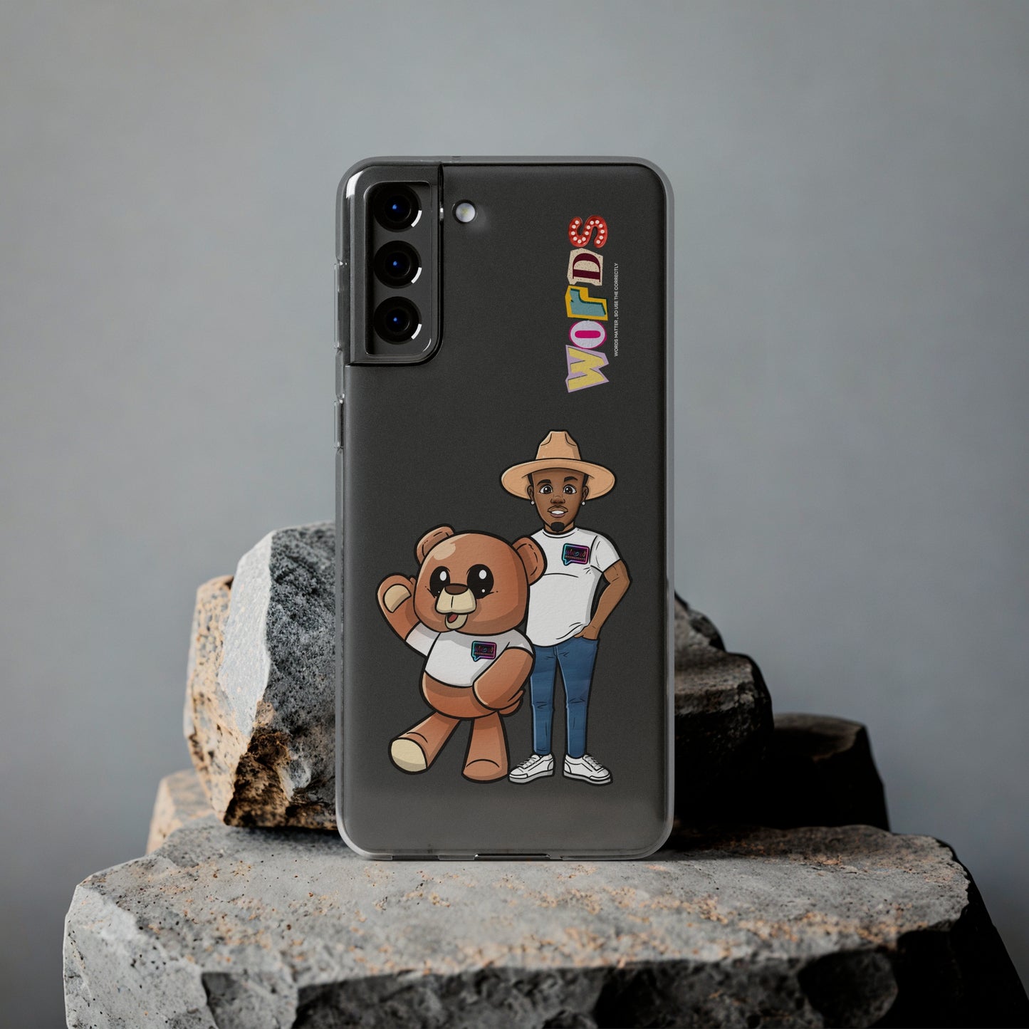 Henry and Wordy Bear Soft Phone Case