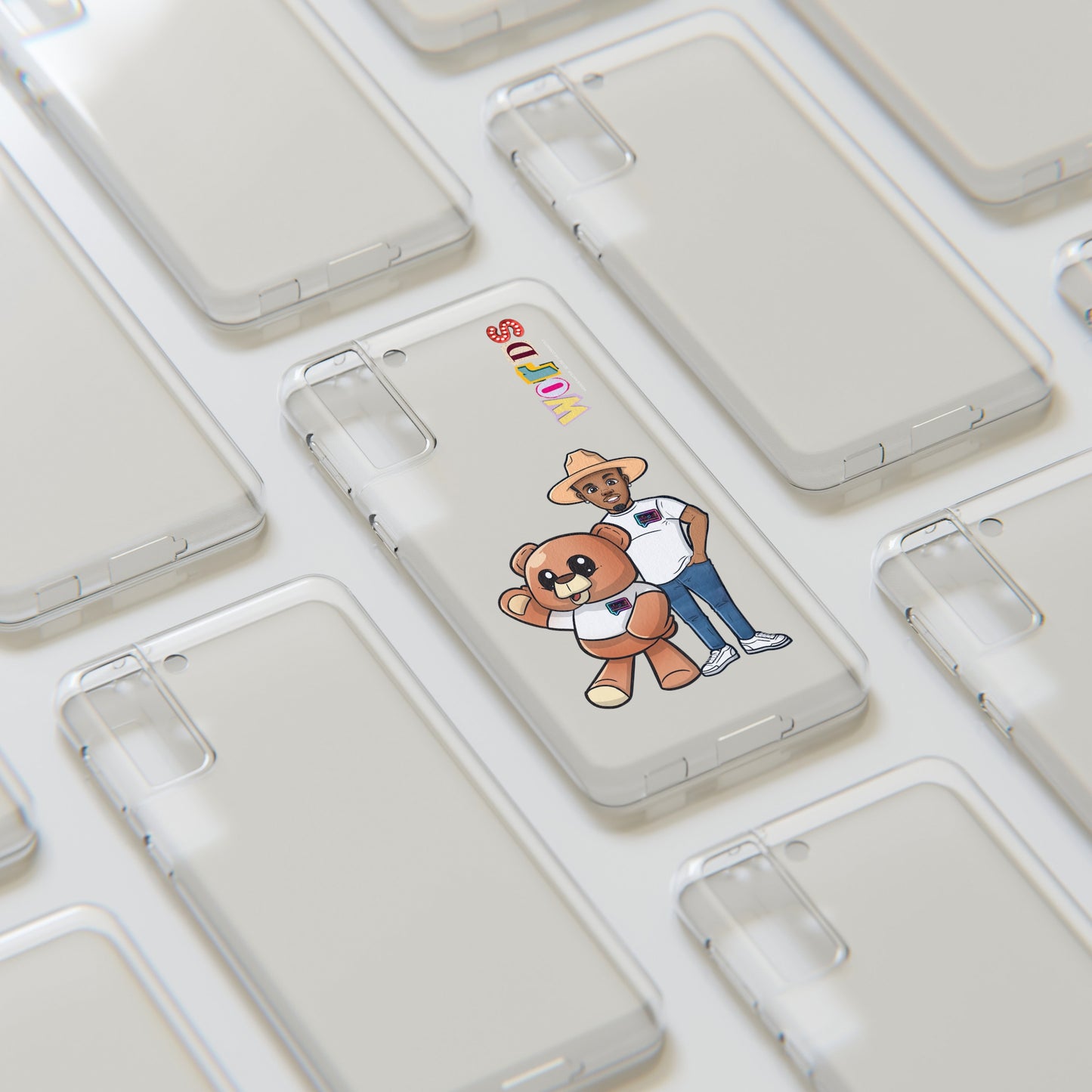 Henry and Wordy Bear Soft Phone Case