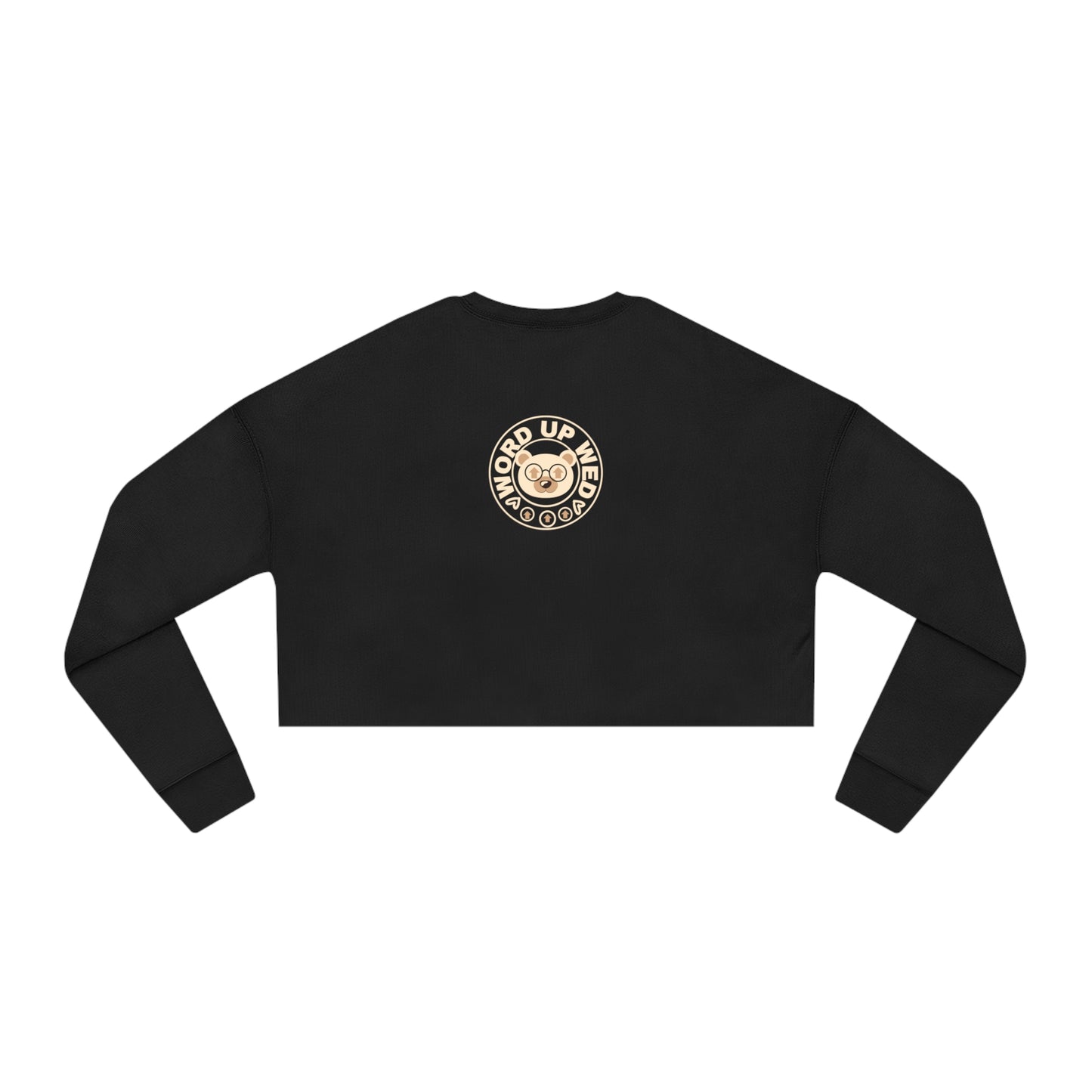 Women's "Wordy Bear" Cropped Sweatshirt