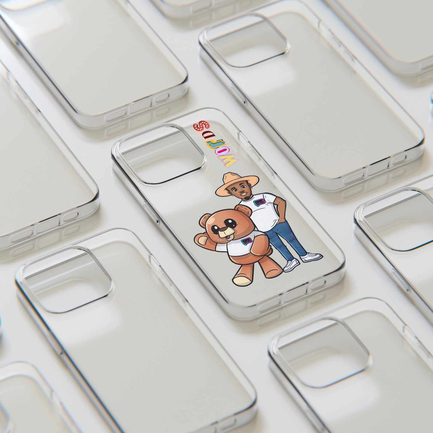 Henry and Wordy Bear Soft Phone Case