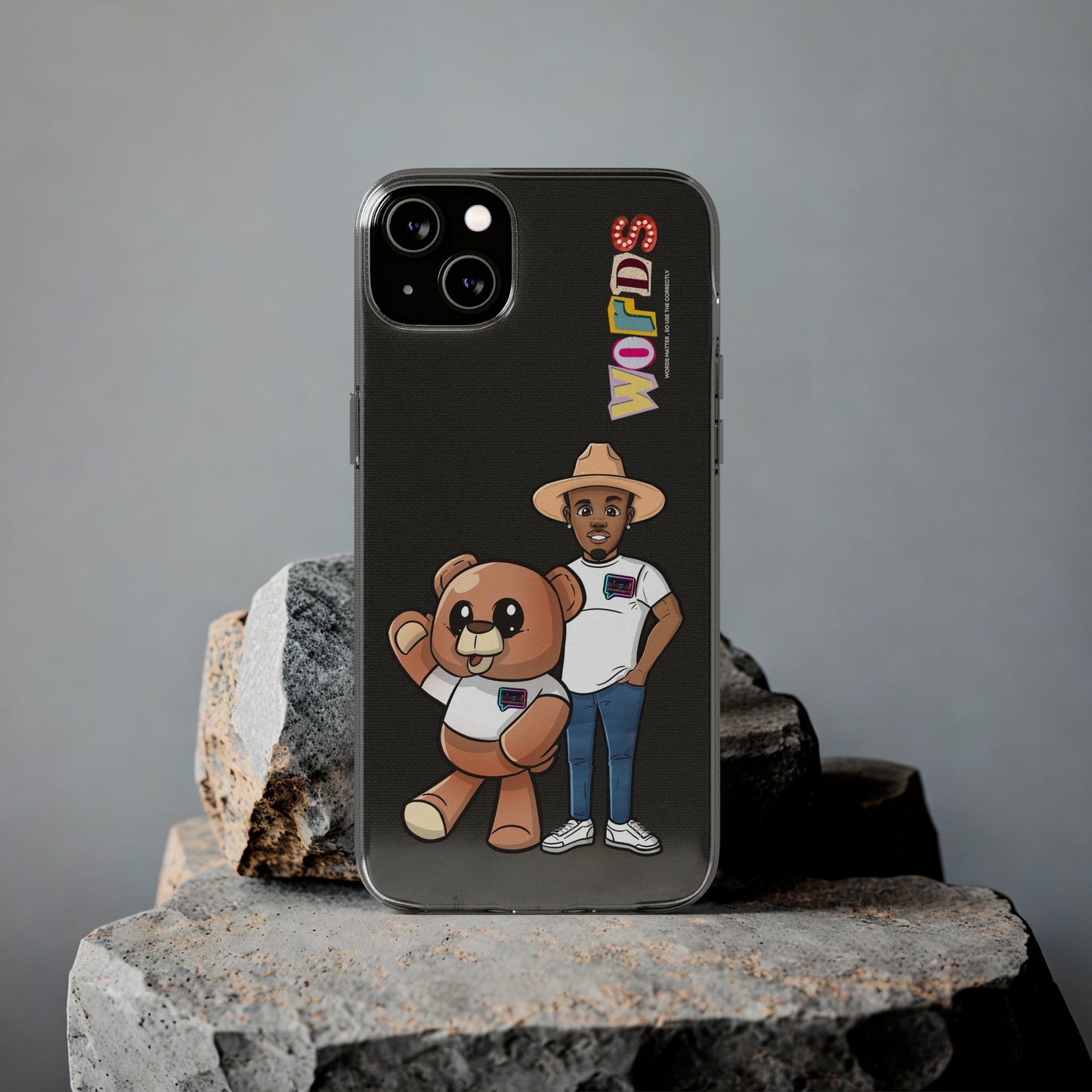 Henry and Wordy Bear Soft Phone Case