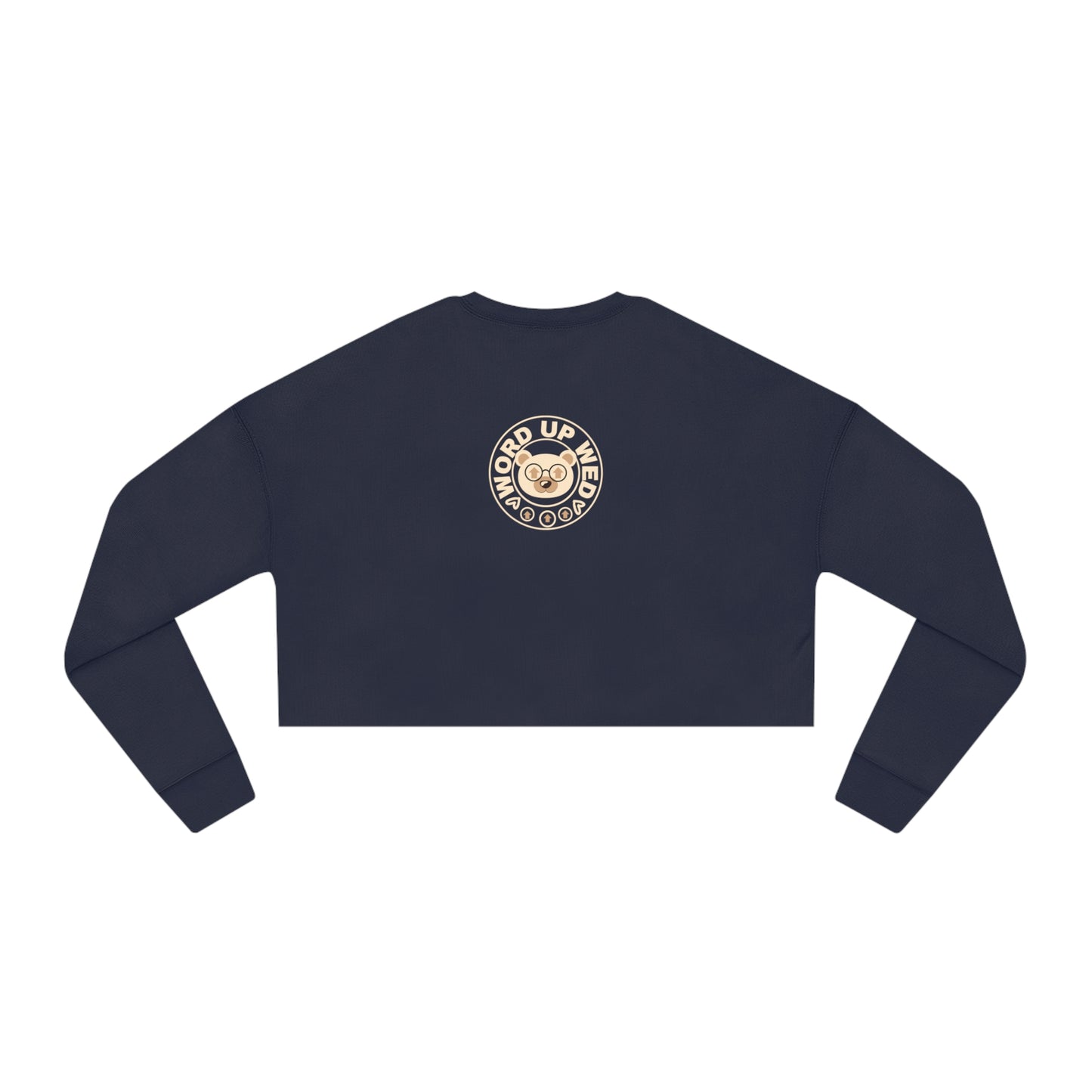 Women's "Wordy Bear" Cropped Sweatshirt