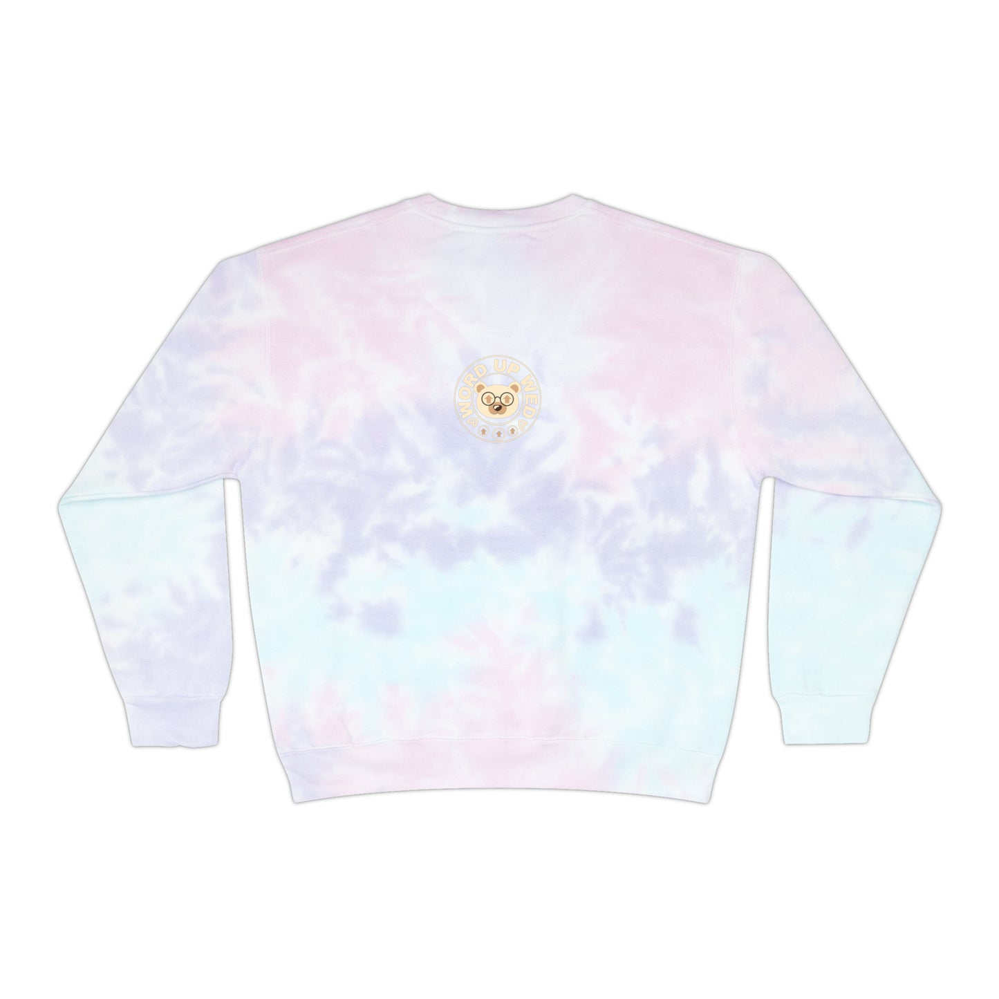 Unisex Tie-Dye "Wordy Bear" Sweatshirt