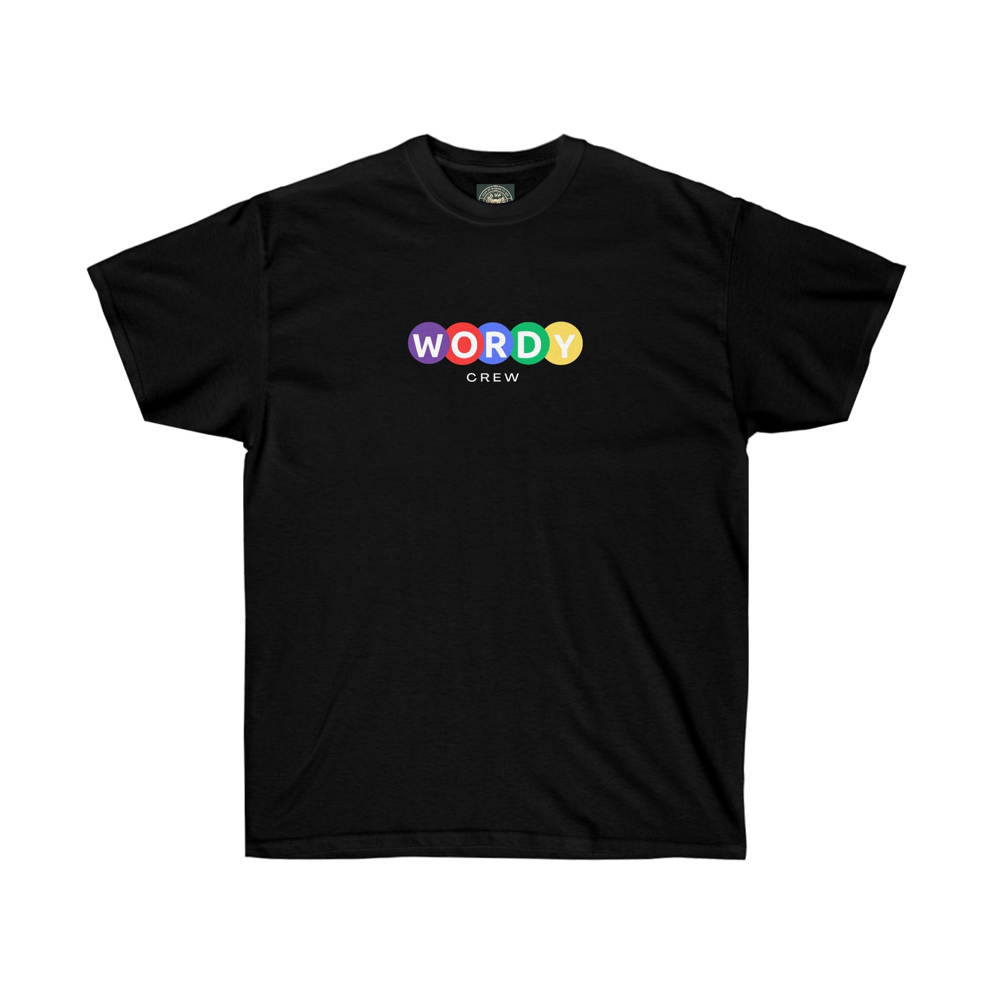 Unisex Wordy Crew" Cotton Tee