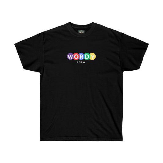 Unisex Wordy Crew" Cotton Tee