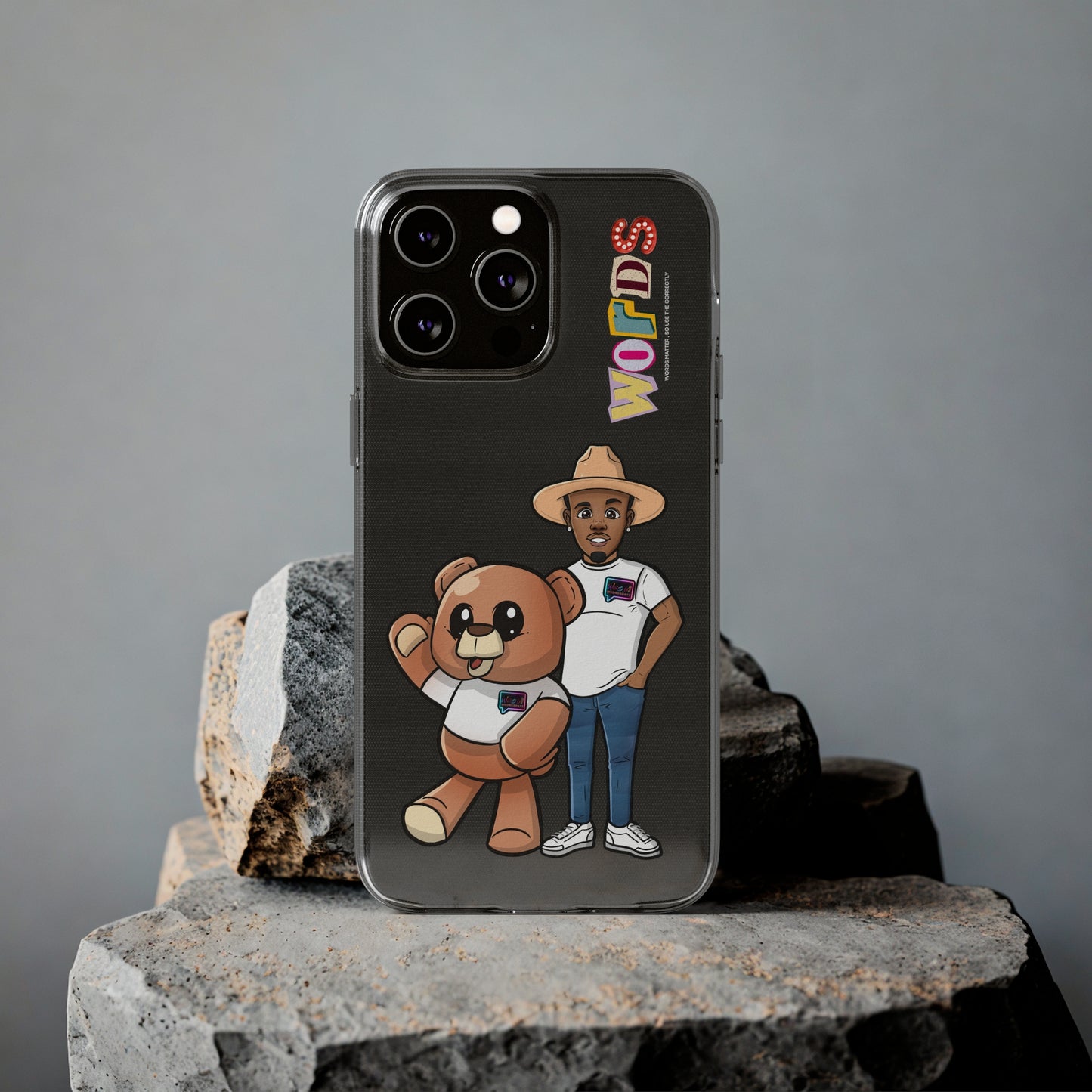 Henry and Wordy Bear Soft Phone Case