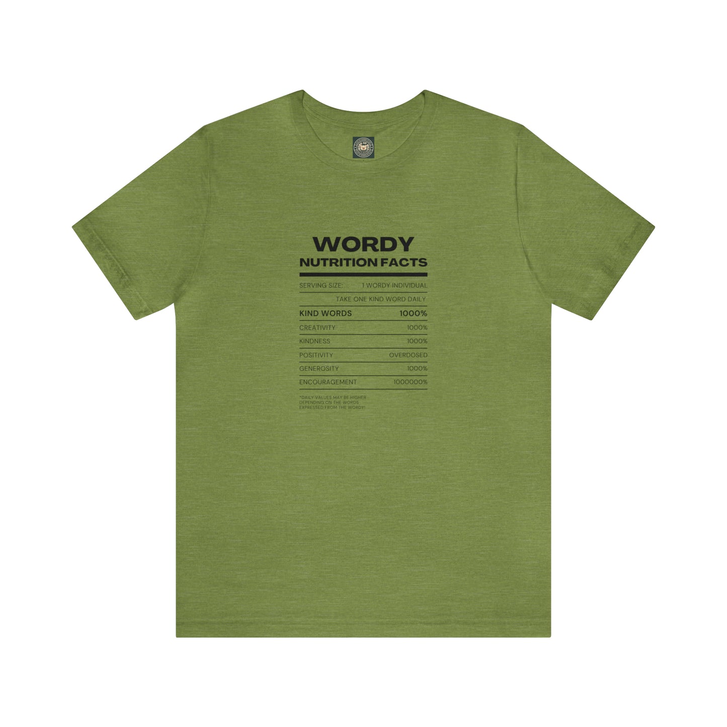 Unisex 'Wordy Nutrition" Tee