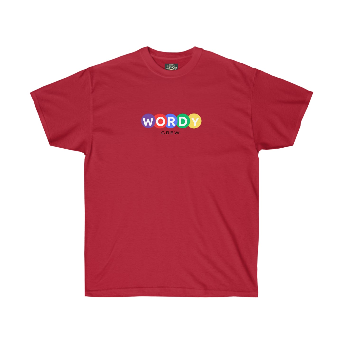 Unisex Wordy Crew" Cotton Tee