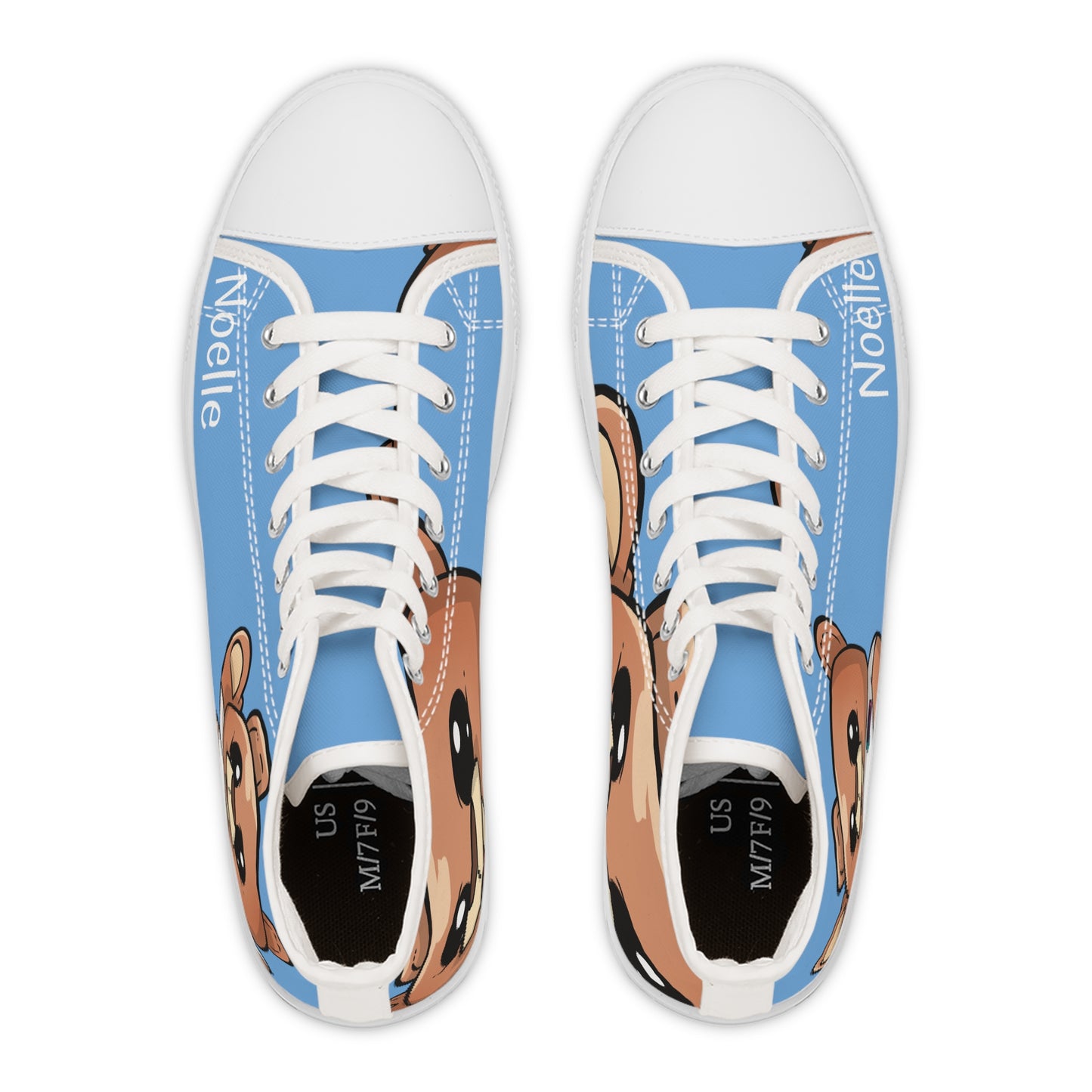 Women's "Squish Blue" High Top Sneakers