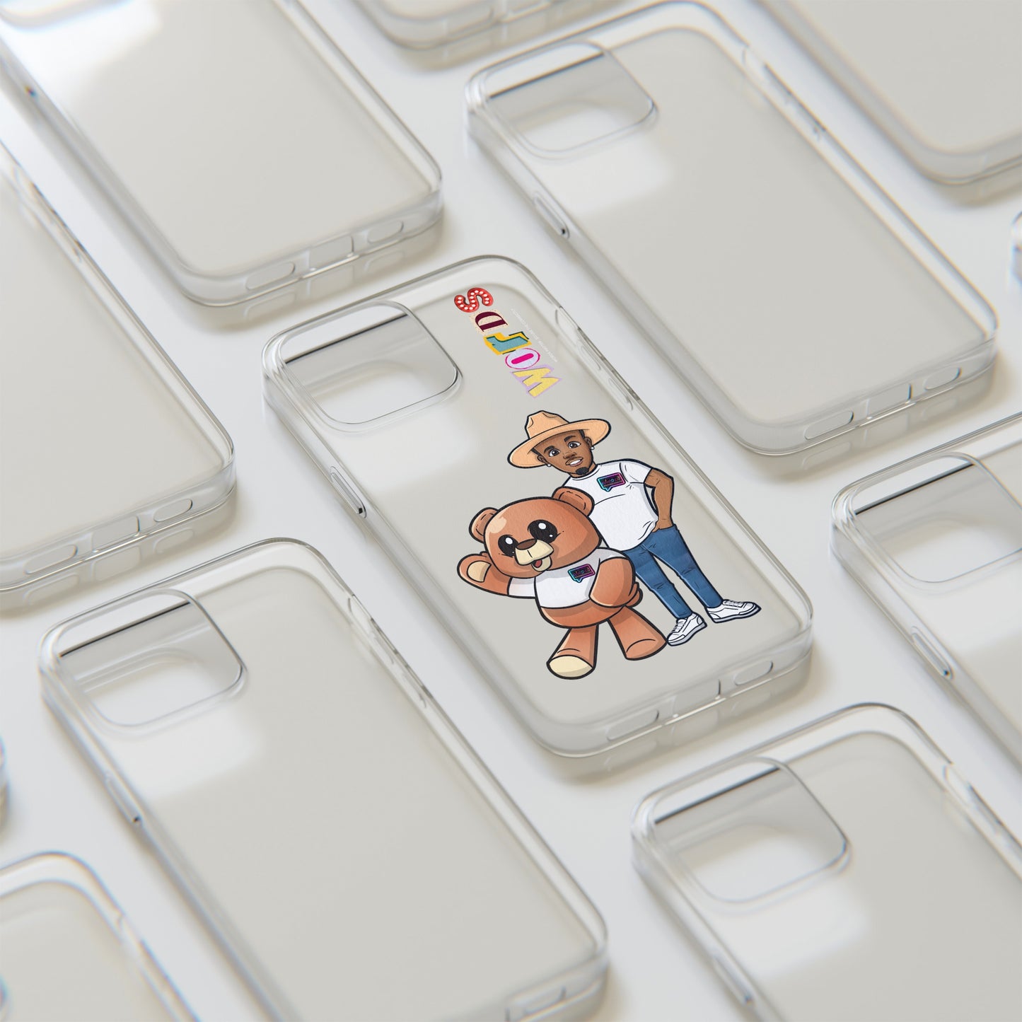 Henry and Wordy Bear Soft Phone Case