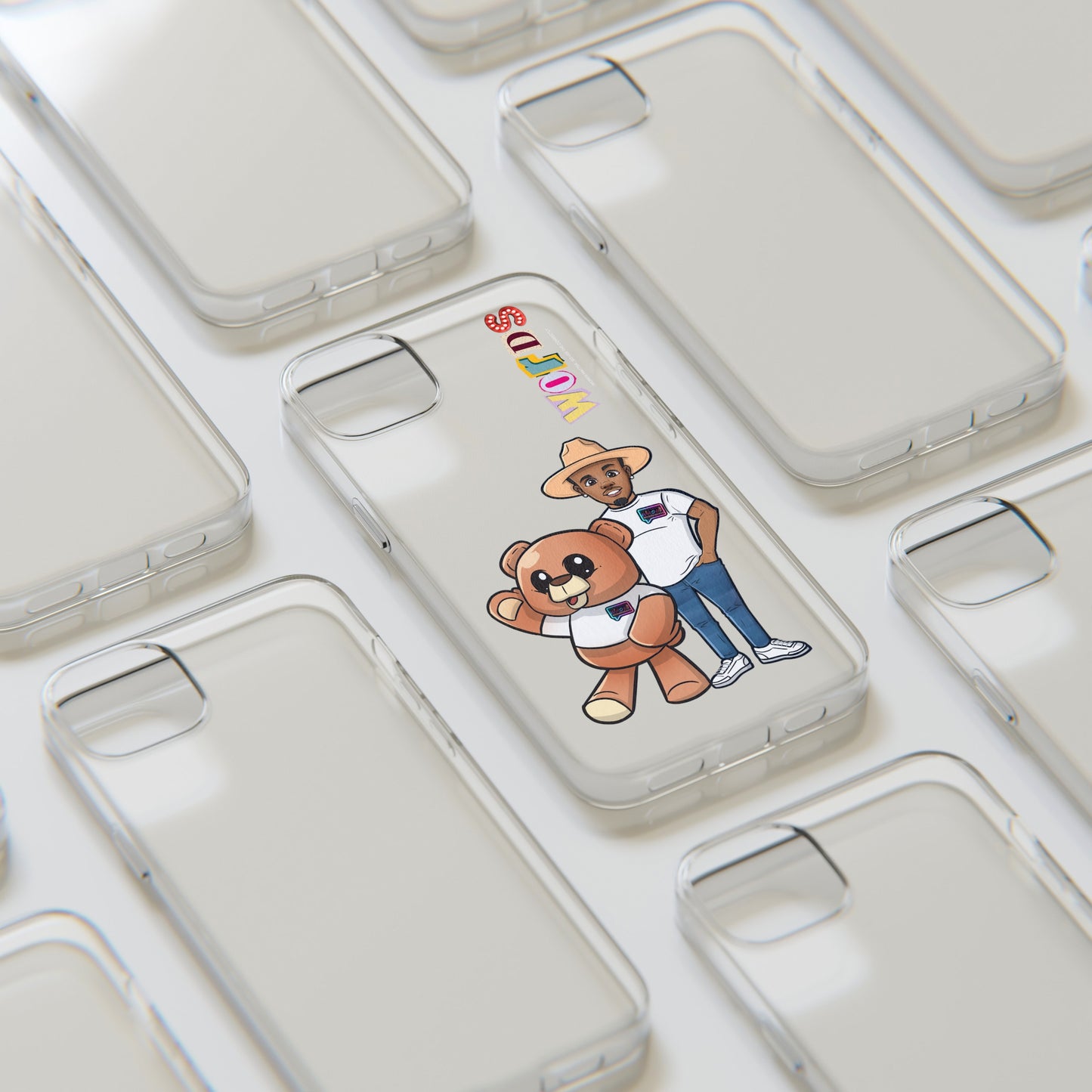 Henry and Wordy Bear Soft Phone Case