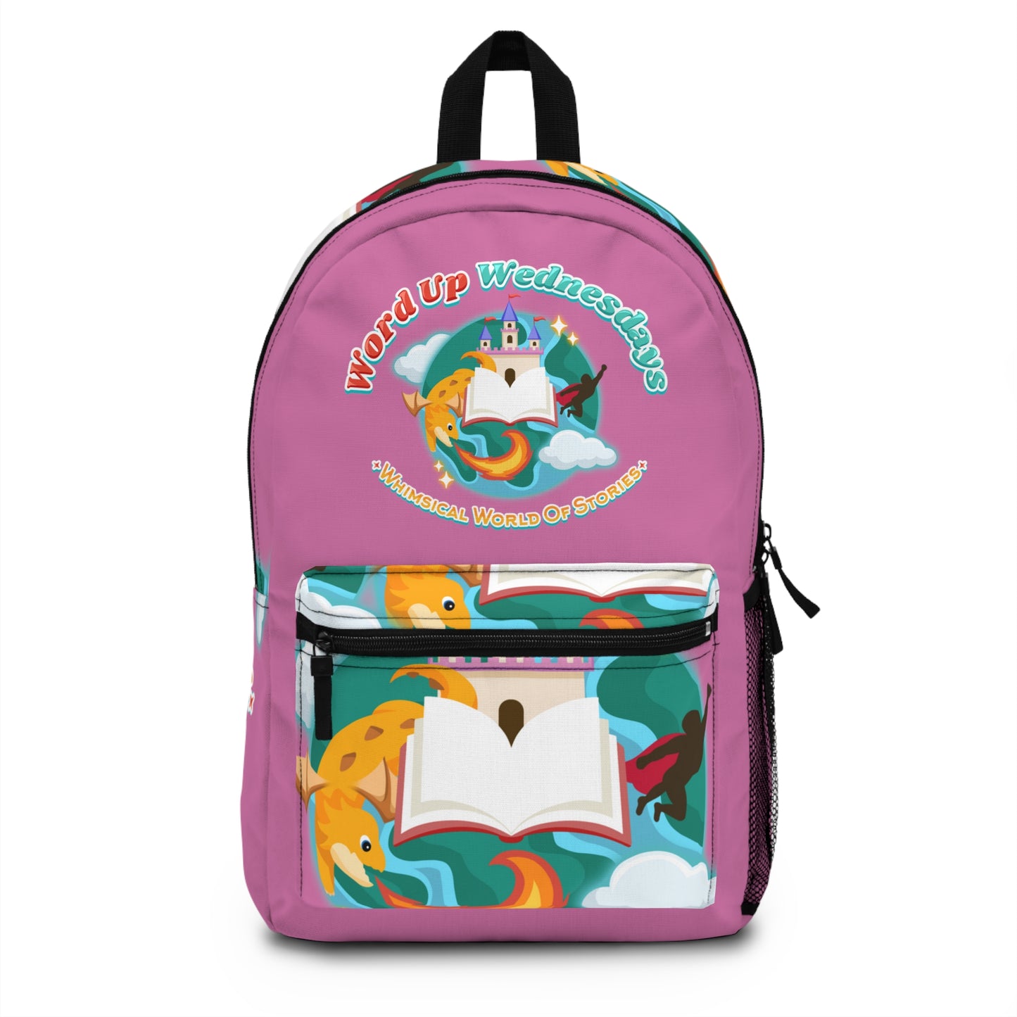 Word Up Wednesdays Whimsical World Of Stories Backpack "Light Pink"