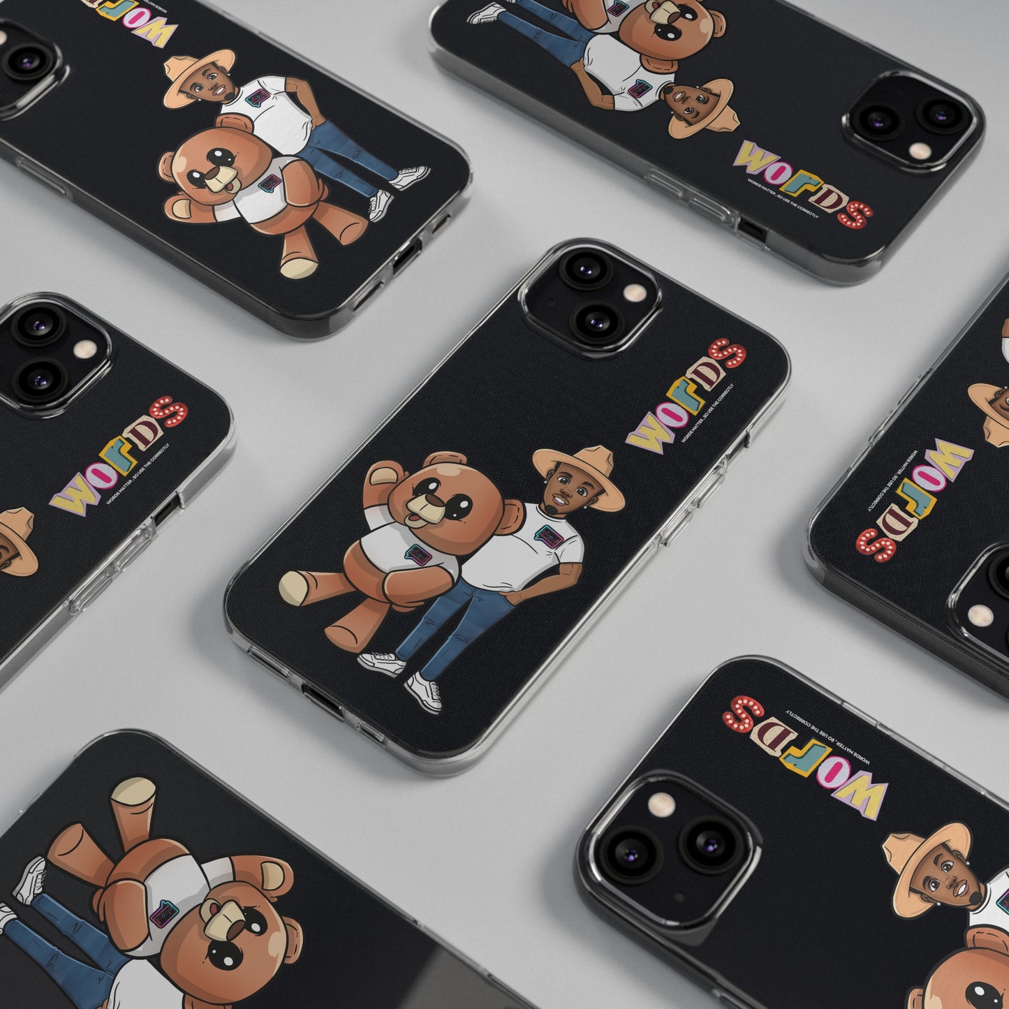 Henry and Wordy Bear Soft Phone Case