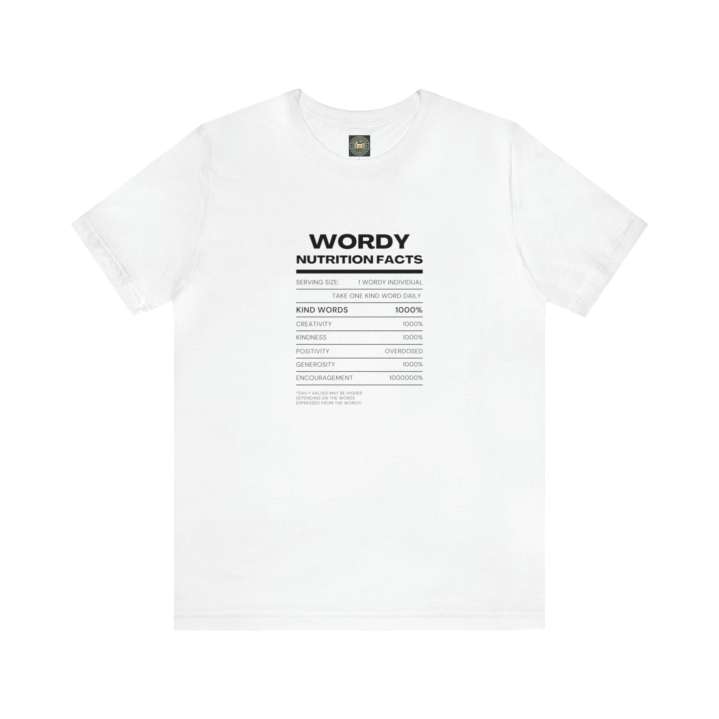 Unisex 'Wordy Nutrition" Tee