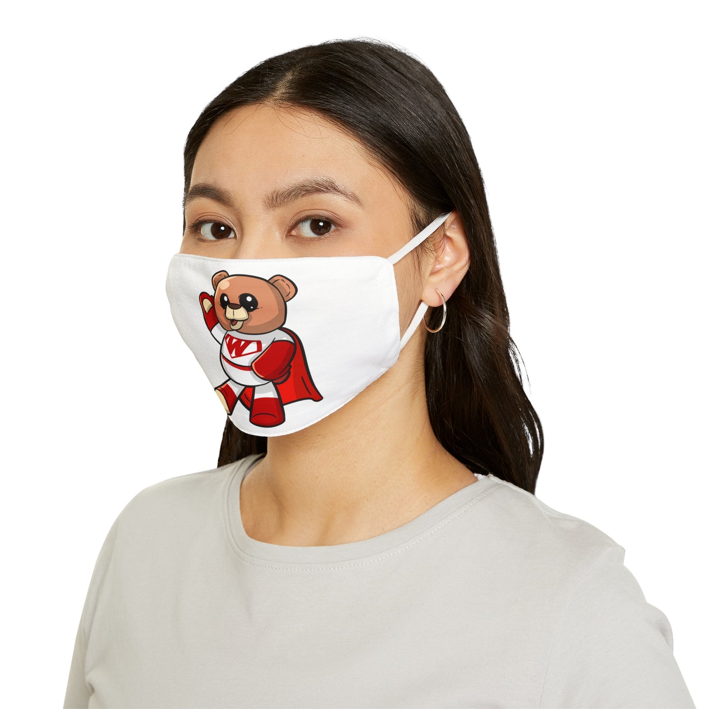 Super Wordy Bear Fabric Face Mask