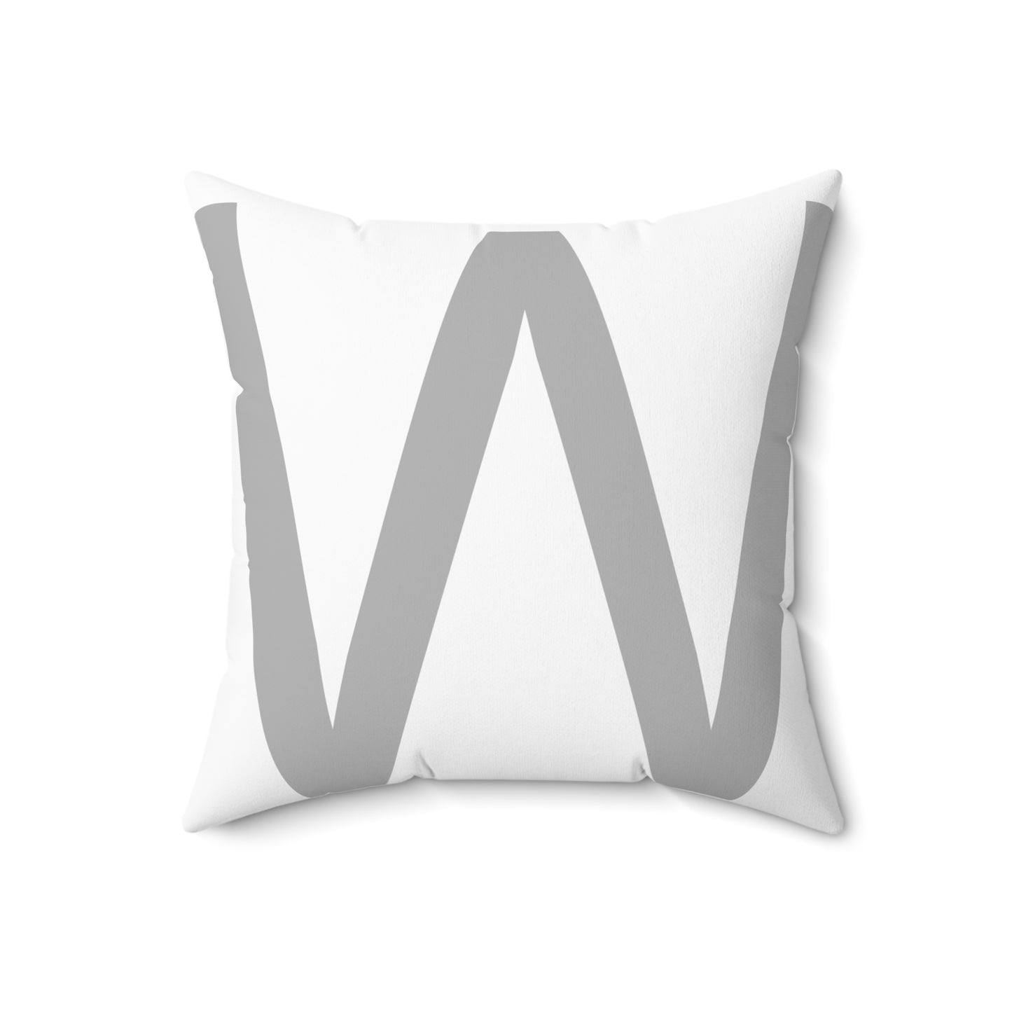 "W" for Wordy Stylish Square Pillow