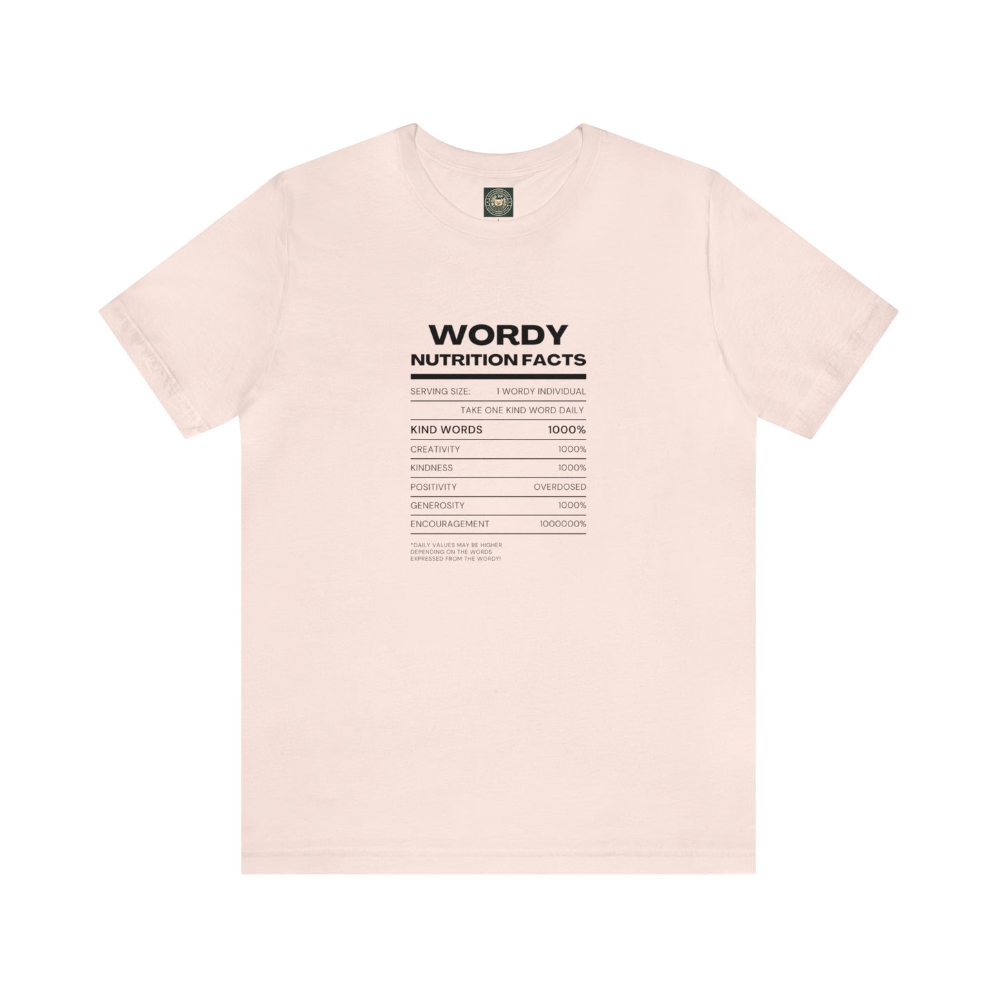 Unisex 'Wordy Nutrition" Tee