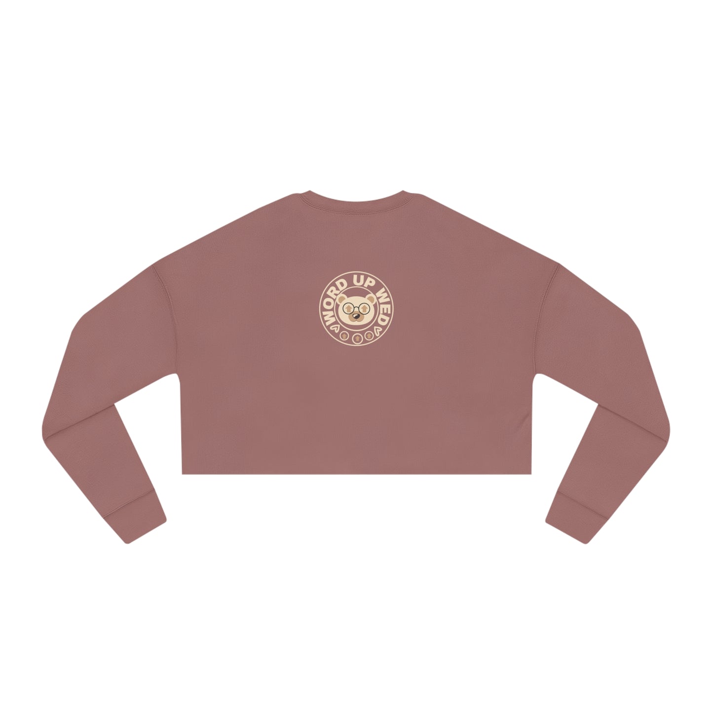 Women's "Wordy Bear" Cropped Sweatshirt