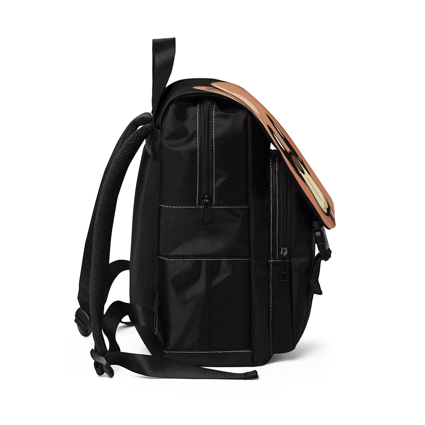 Wordy Bear Shoulder Backpack "Black"