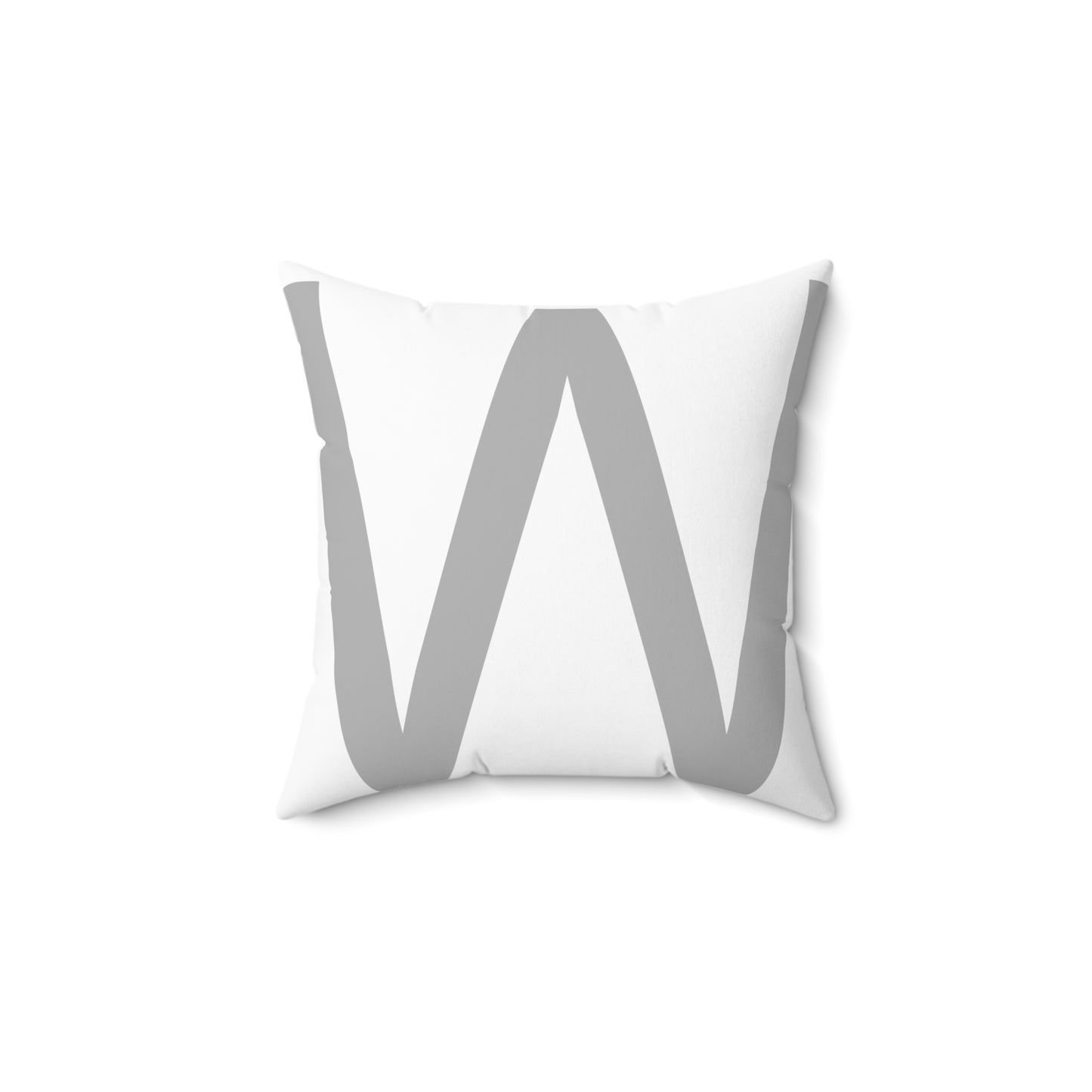 "W" for Wordy Stylish Square Pillow