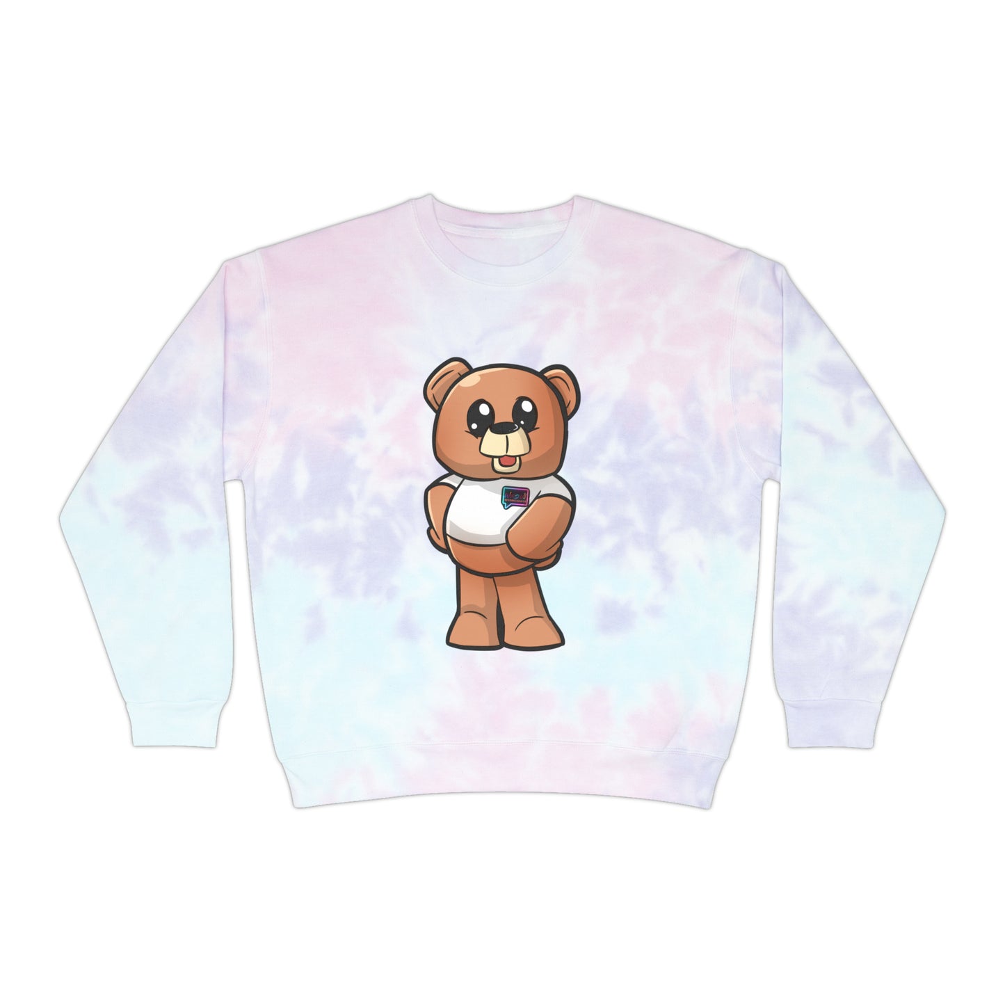 Unisex Tie-Dye "Wordy Bear" Sweatshirt