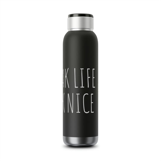 "Speak Life- Talk Nice" Bluetooth Soundwave Copper Vacuum Audio Bottle 22oz