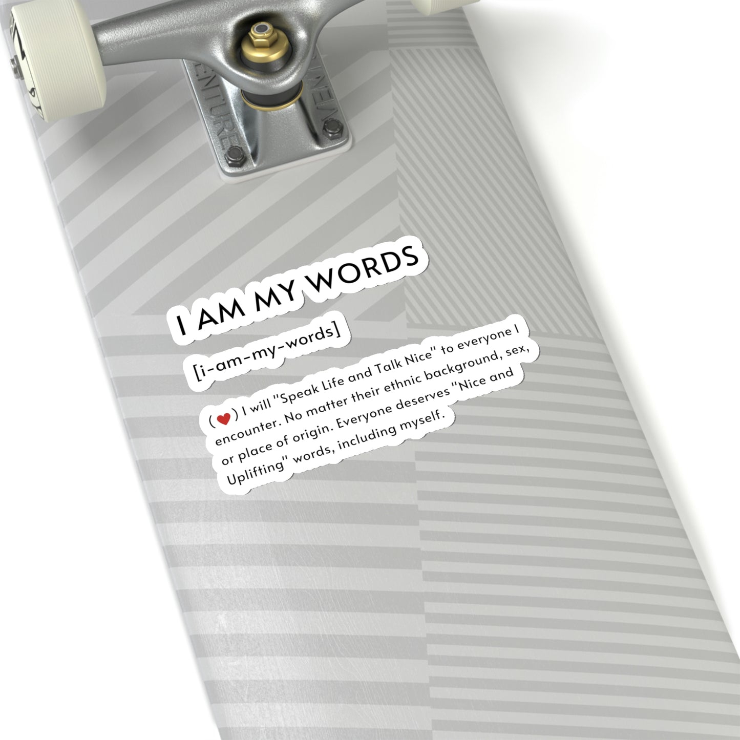 "I Am My Words" Kiss-Cut Stickers