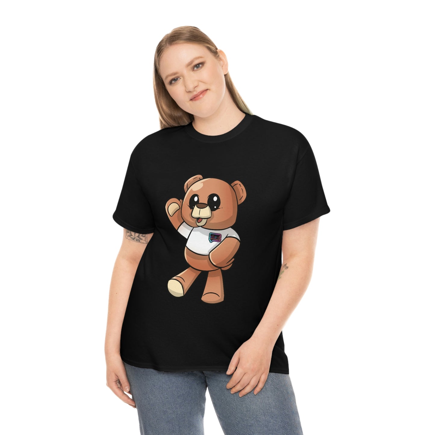 Women's  "Wordy Bear" Heavy Cotton Tee