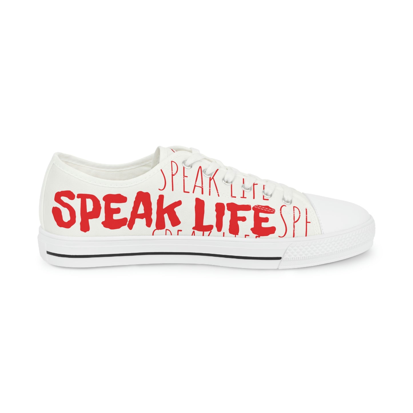 Men's "Speak Life" Low Top Sneakers