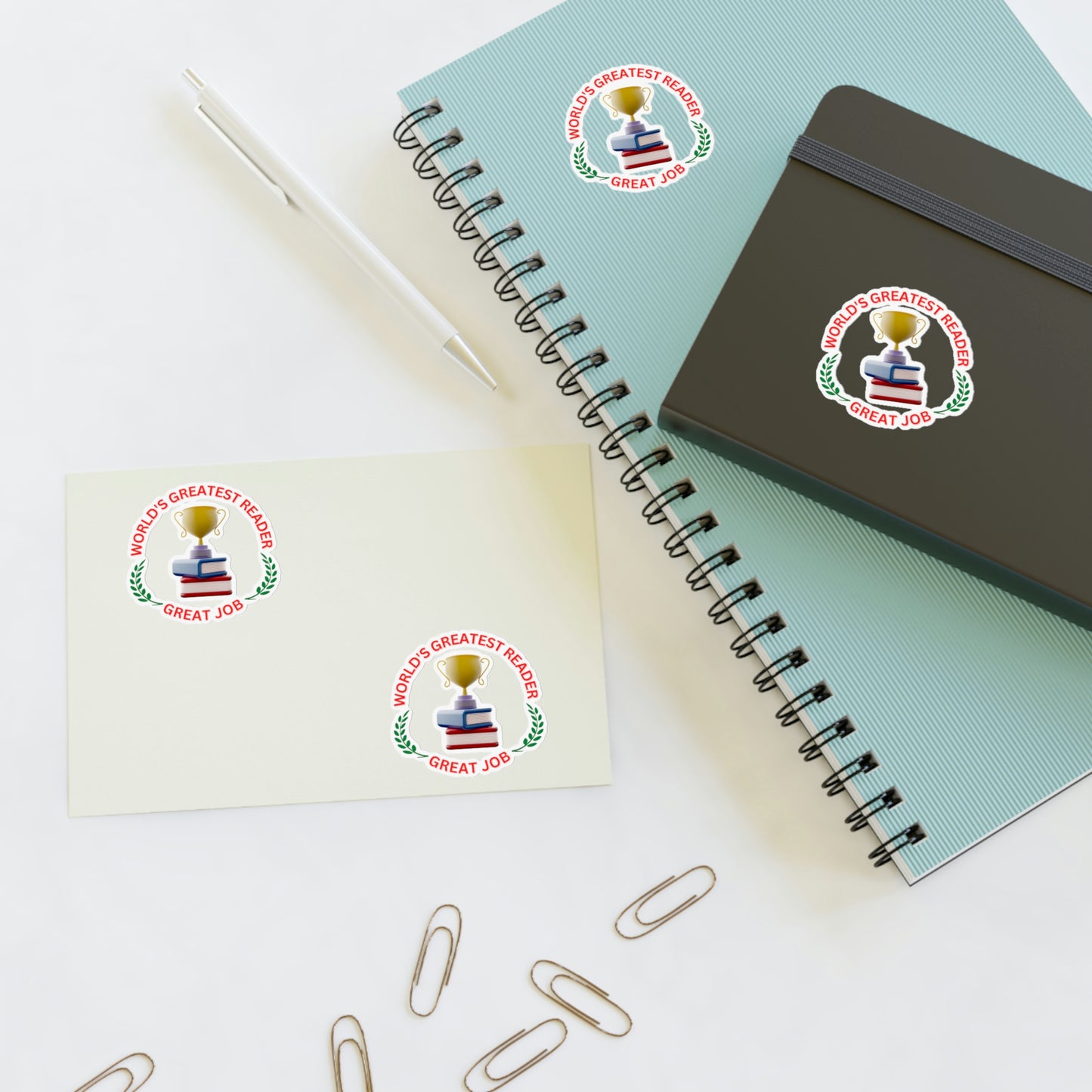 "World's Greatest Reader" Sticker Sheets