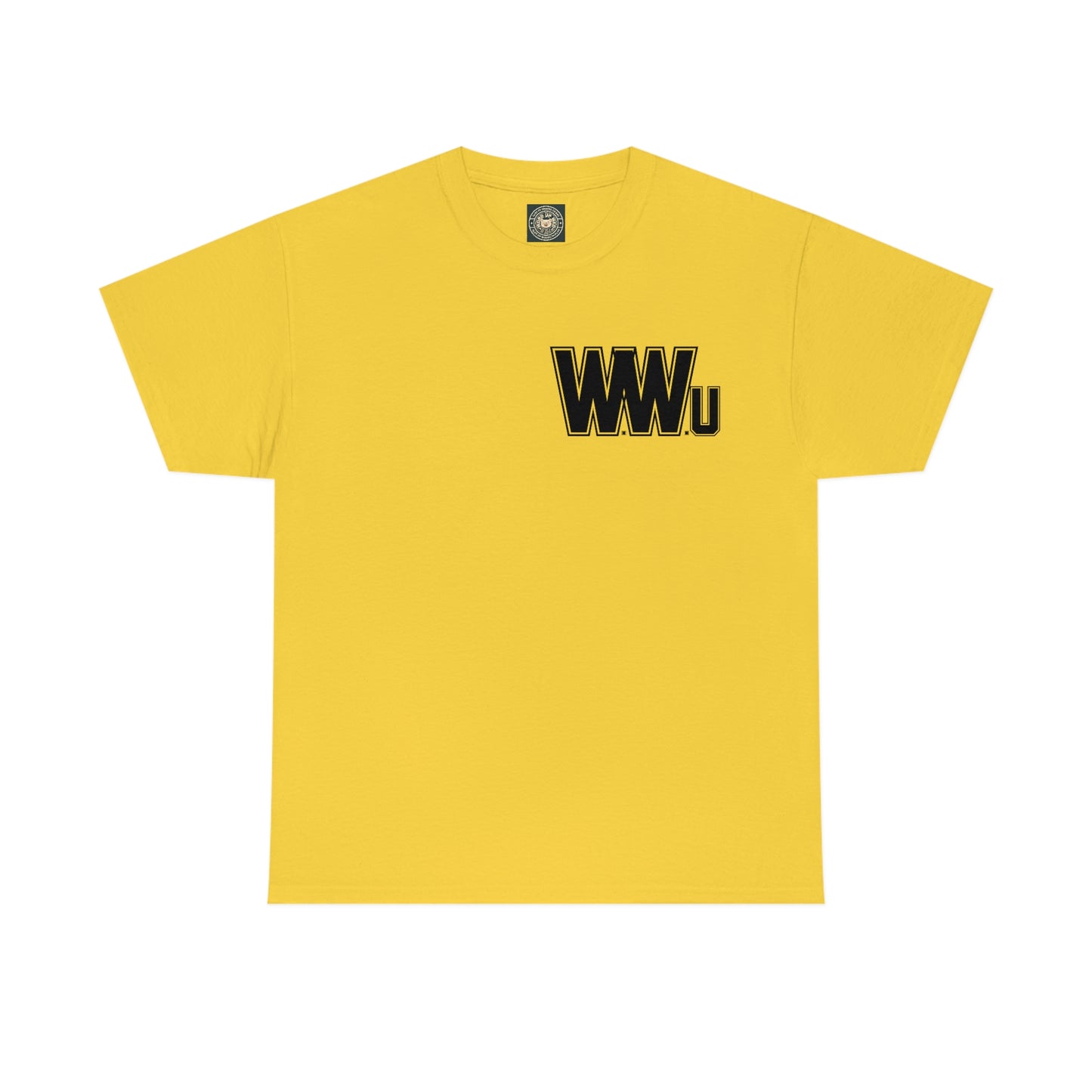 Unisex "Word Up Wednesdays University" College Letter Graphic Tee