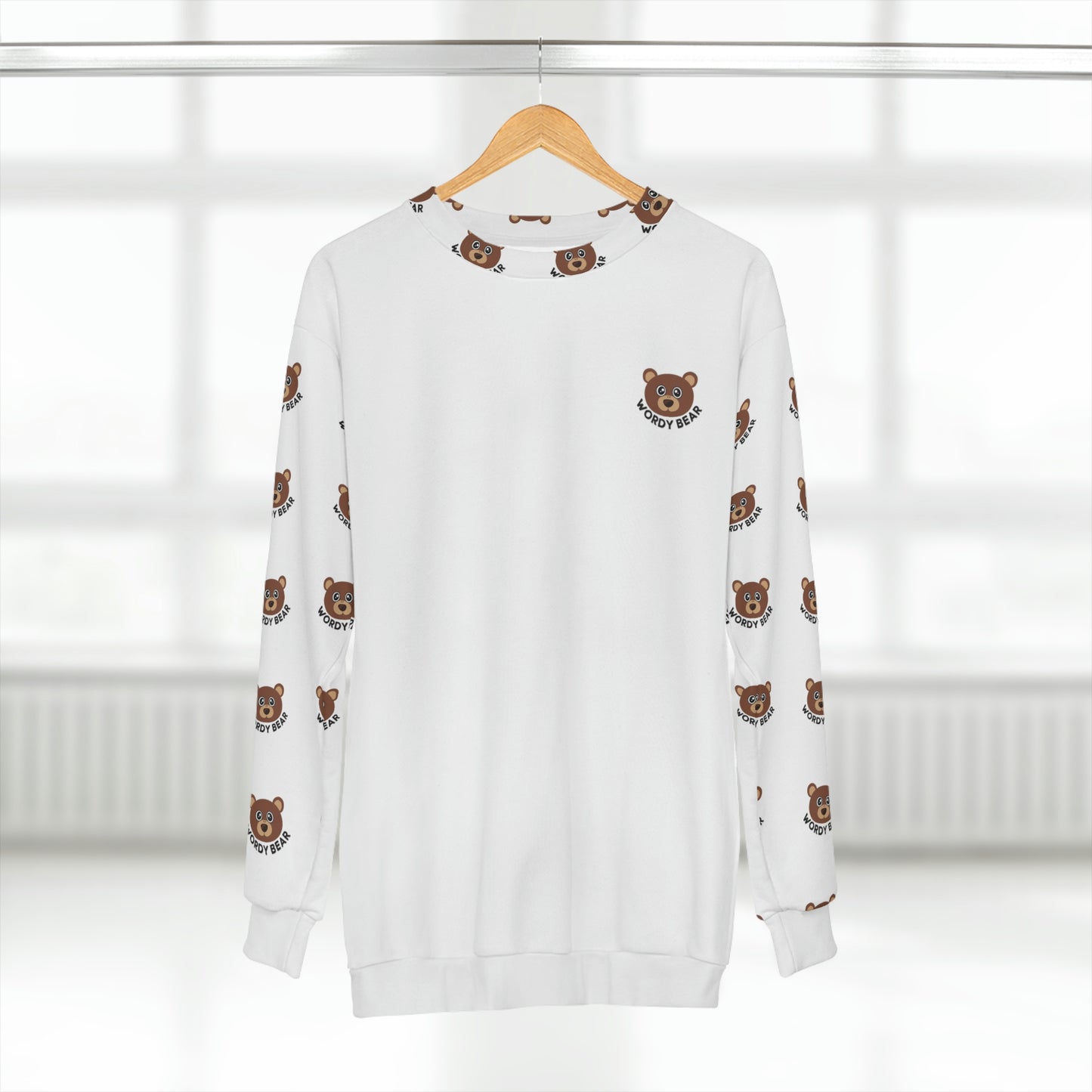 "Wordy bear " pattern Sweatshirt