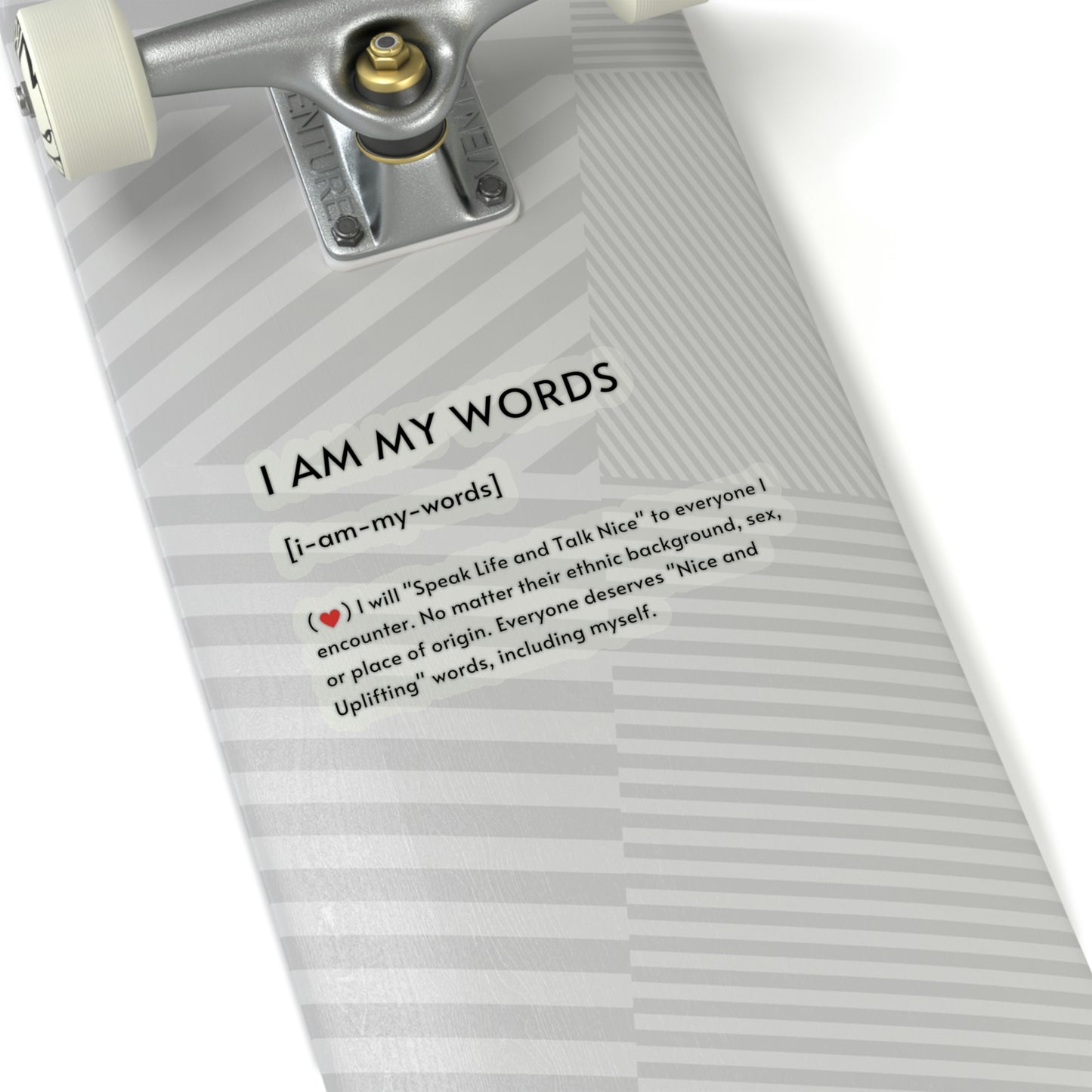 "I Am My Words" Kiss-Cut Stickers